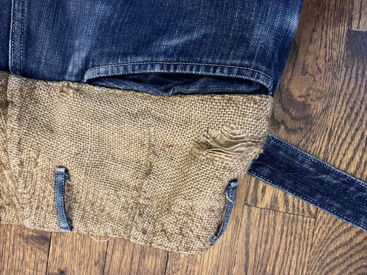 Kapital Kountry KAPITAL denim 2tone high waisted jeans (27) Size US 32 / EU 48 - 10 Thumbnail