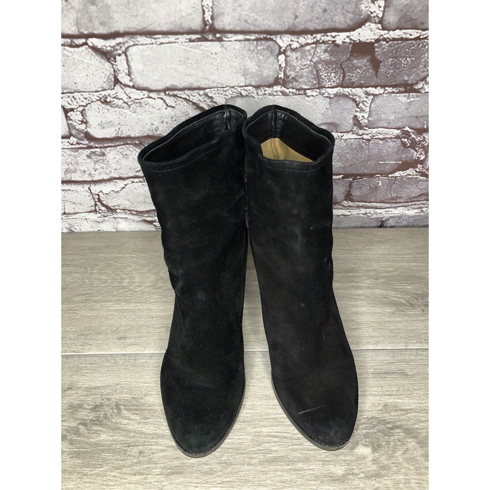 Jil Sander Jil Sander Black Suede Leather Pull On Heel Booties Boots Wo Size US 5 / IT 35 - 11 Thumbnail