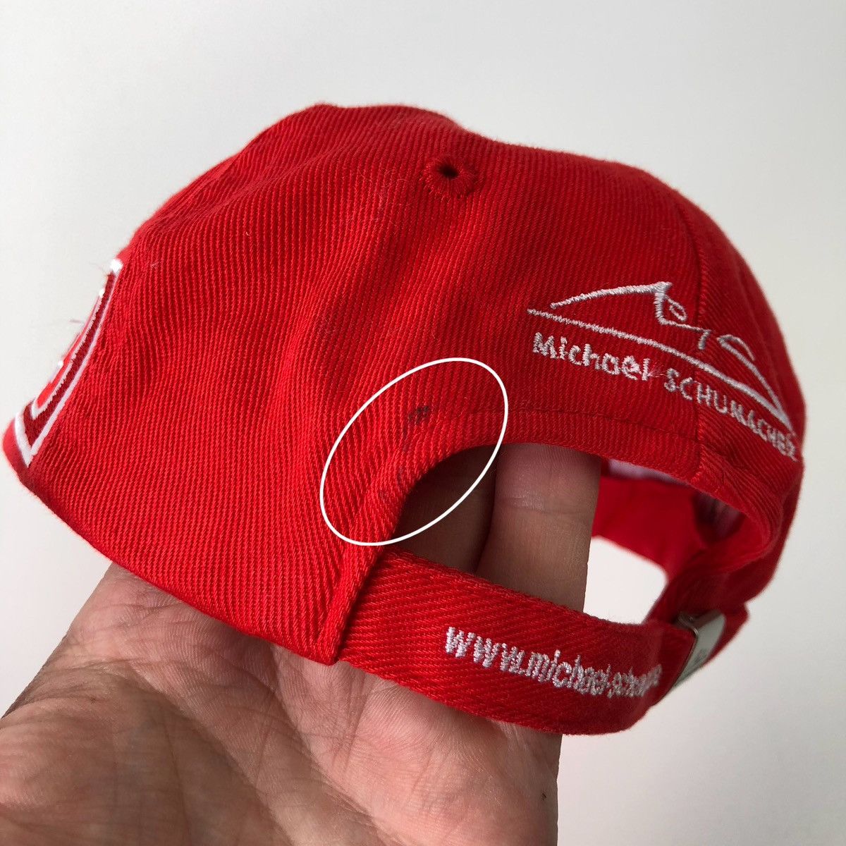 Ferrari × Formula 1 × Vintage Ferrari Michael Schumacher 2000 Formula 1 Team Vintage Cap Size ONE SIZE - 10 Thumbnail