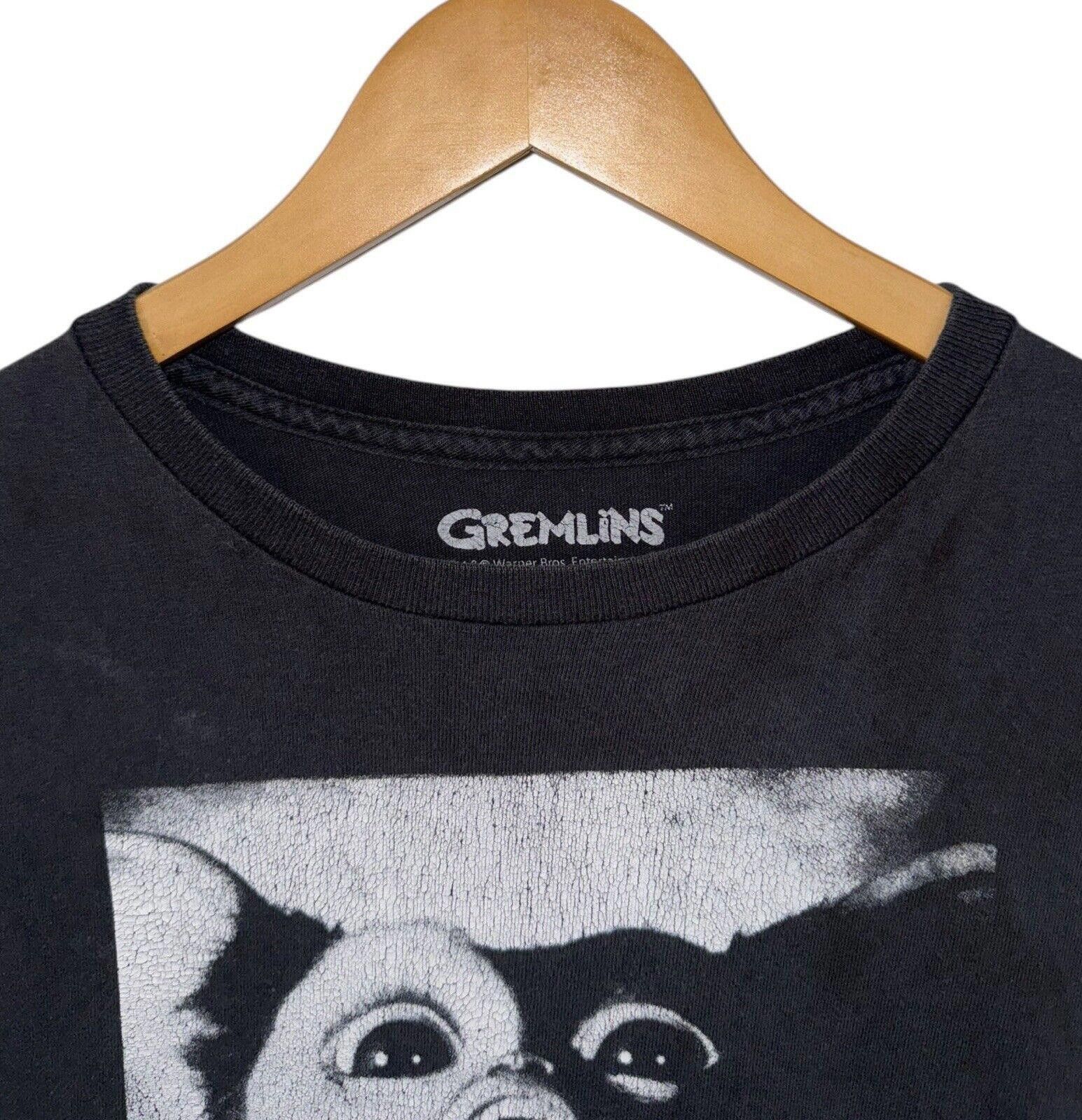 Designer Gremlins Gizmo Graphic Shirt Black Thrashed Sz XL Size US XL / EU 56 / 4 - 5 Thumbnail