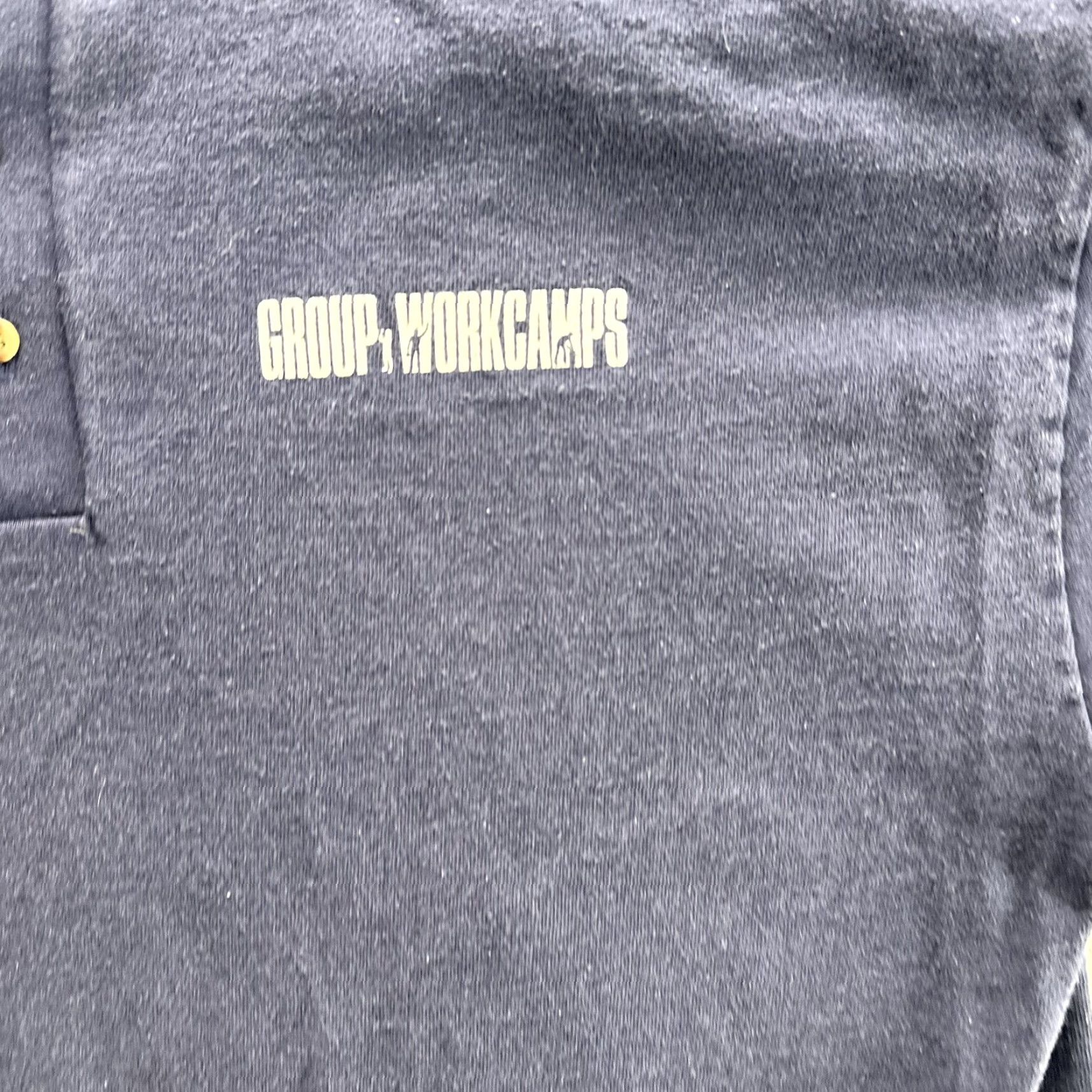 Vintage VINTAGE Cotton Deluxe Work Camp Shirt Mens XL Blue Henley 90s Group Workcamps USA N/A Mens Size US XL / EU 56 / 4 - 7 Thumbnail