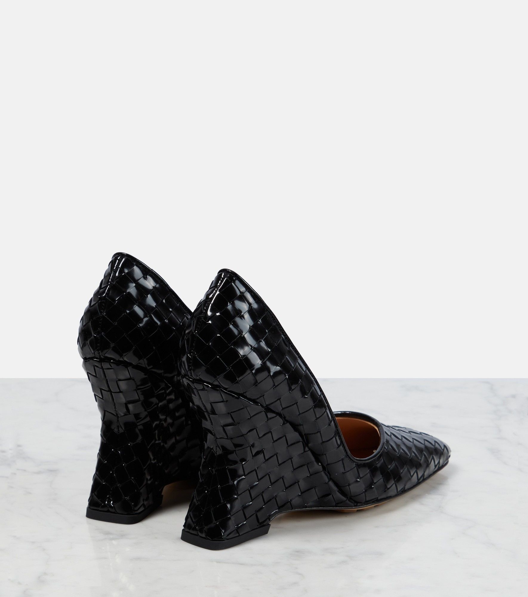 Bottega Veneta o1y0725 Leather Pumps in Black Size US 9 / IT 39 - 3 Thumbnail