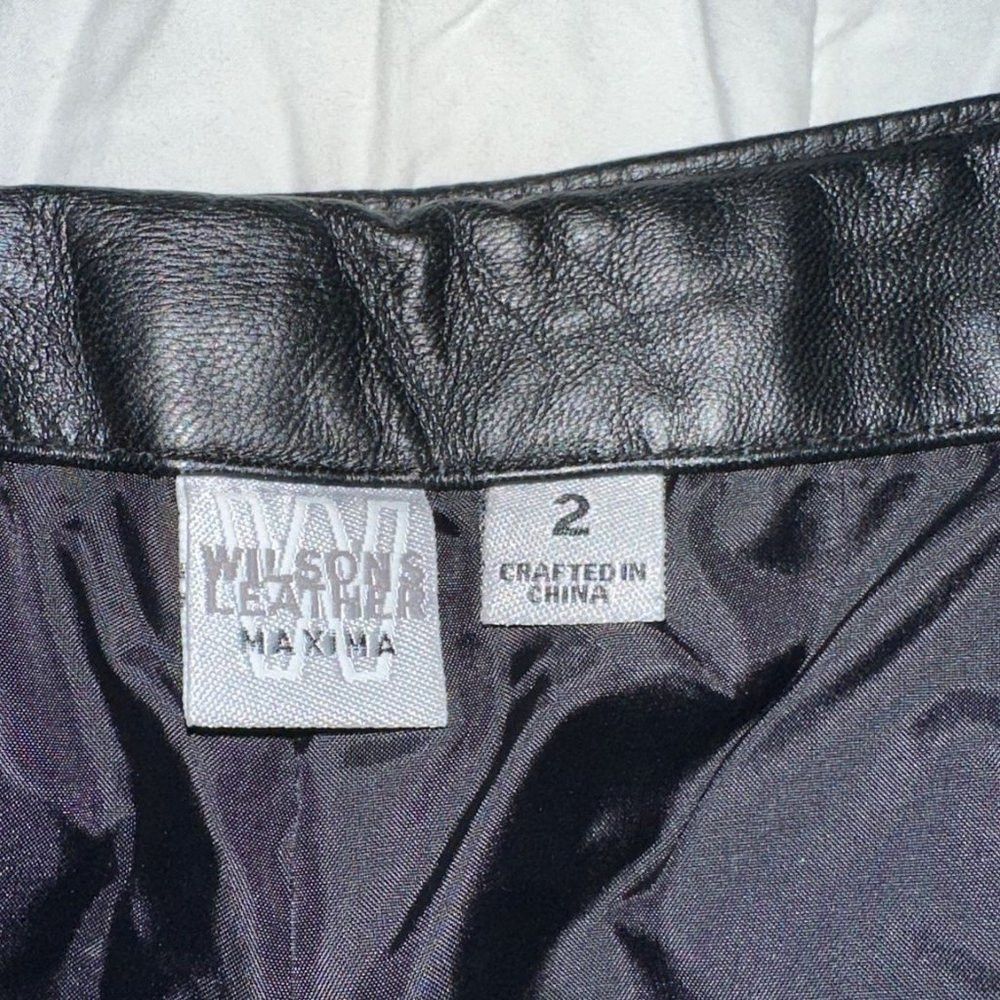 Wilsons Leather Wilsons Leather Maxima Black Pants Women's Size 2 Size 26" / US 2 / IT 38 - 3 Thumbnail