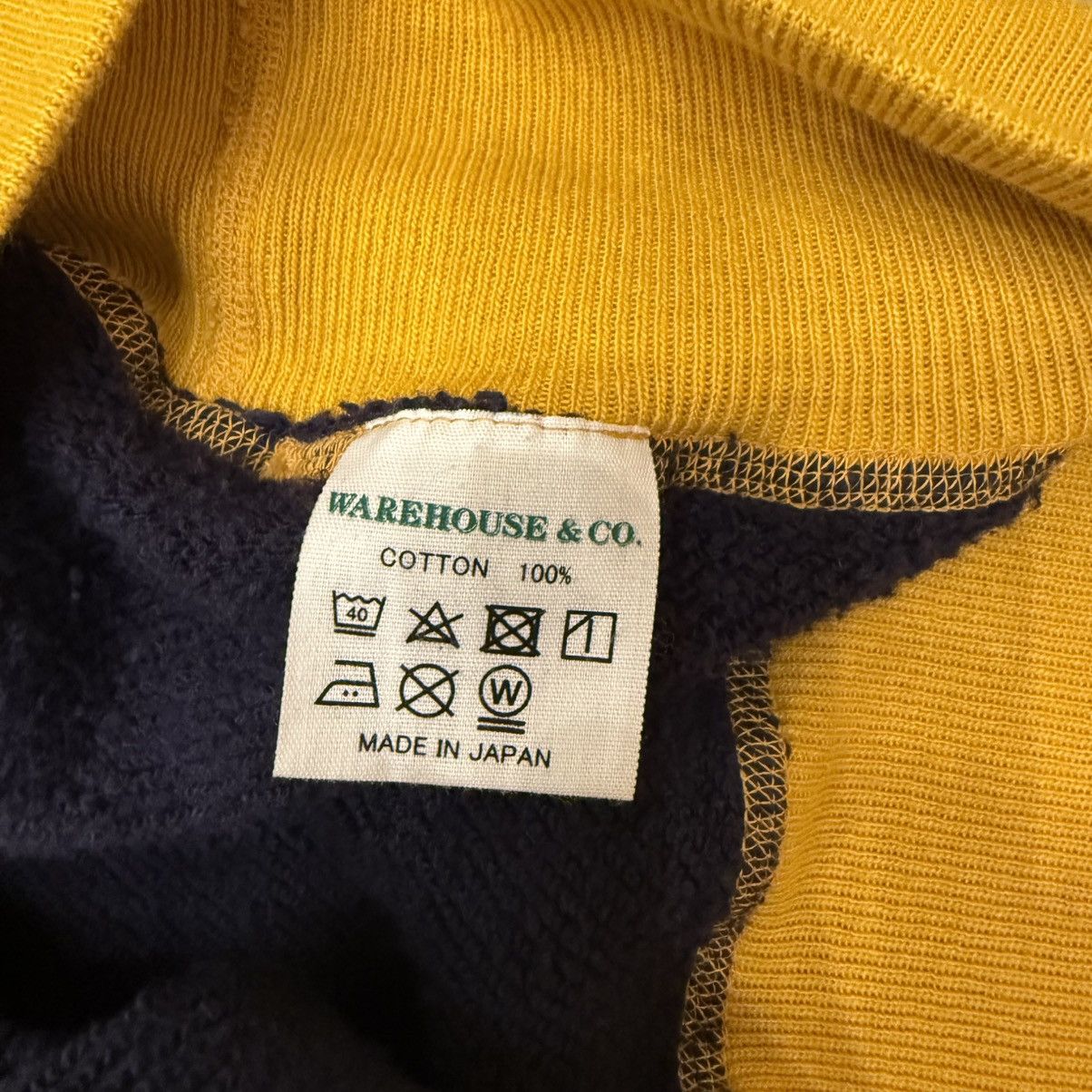 Warehouse & Co. John Gluckow Navy/Yellow Crewneck Size US L / EU 52-54 / 3 - 6 Thumbnail