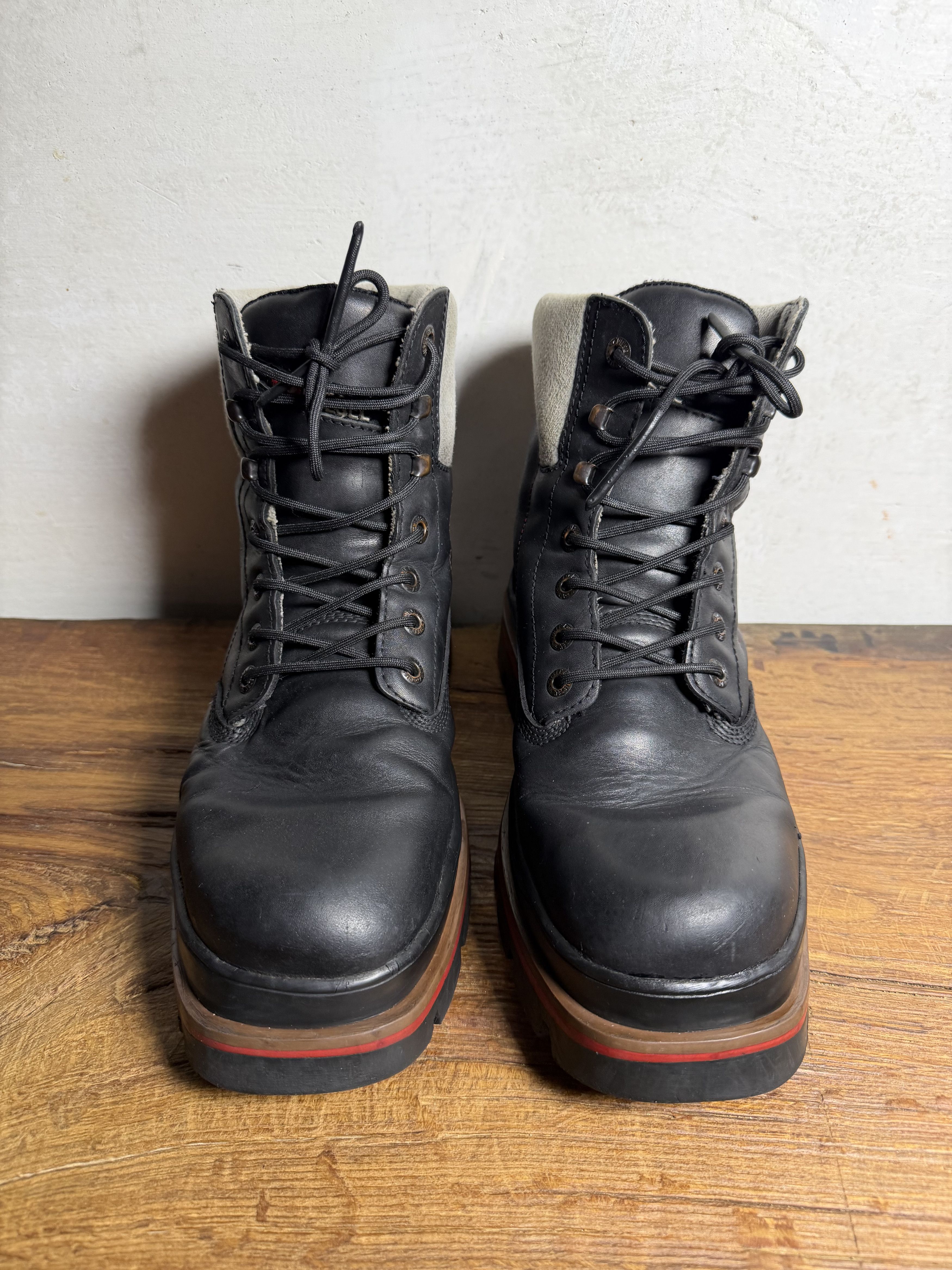 Diesel Diesel D-Hammer Black Boots Size US 11 / EU 44 - 7 Thumbnail