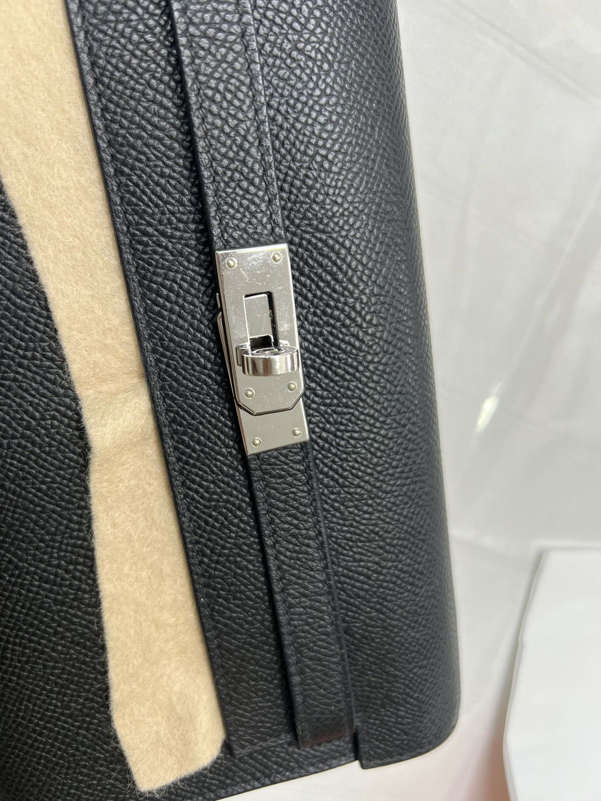 Hermes Hermes 2025 Kelly To Go Epsom Black / Silver Leather Bag Size ONE SIZE - 21 Thumbnail