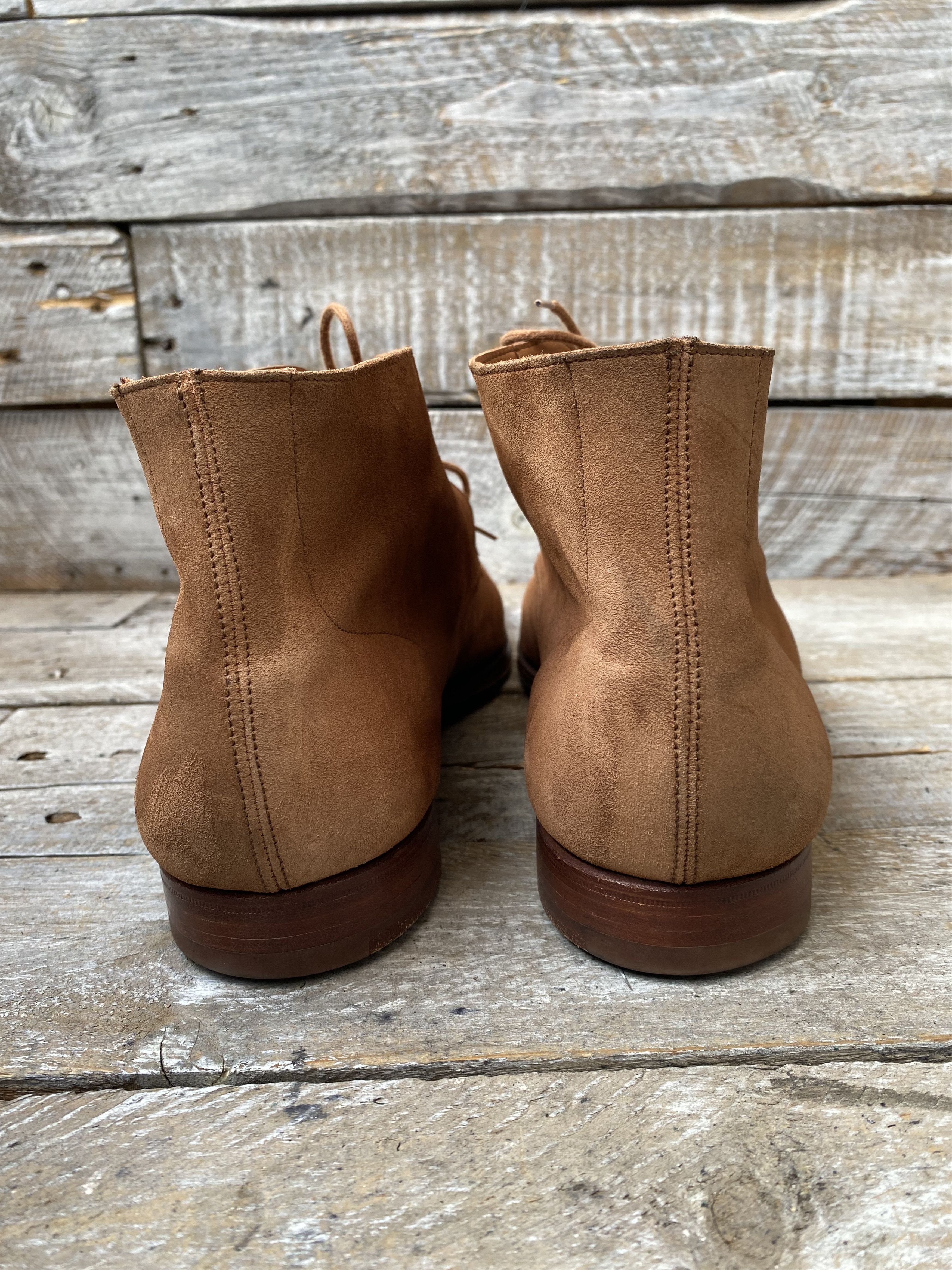 Crockett & Jones Crockett and jones chukka brown suede leather boots uk10E Size US 11 / EU 44 - 6 Thumbnail