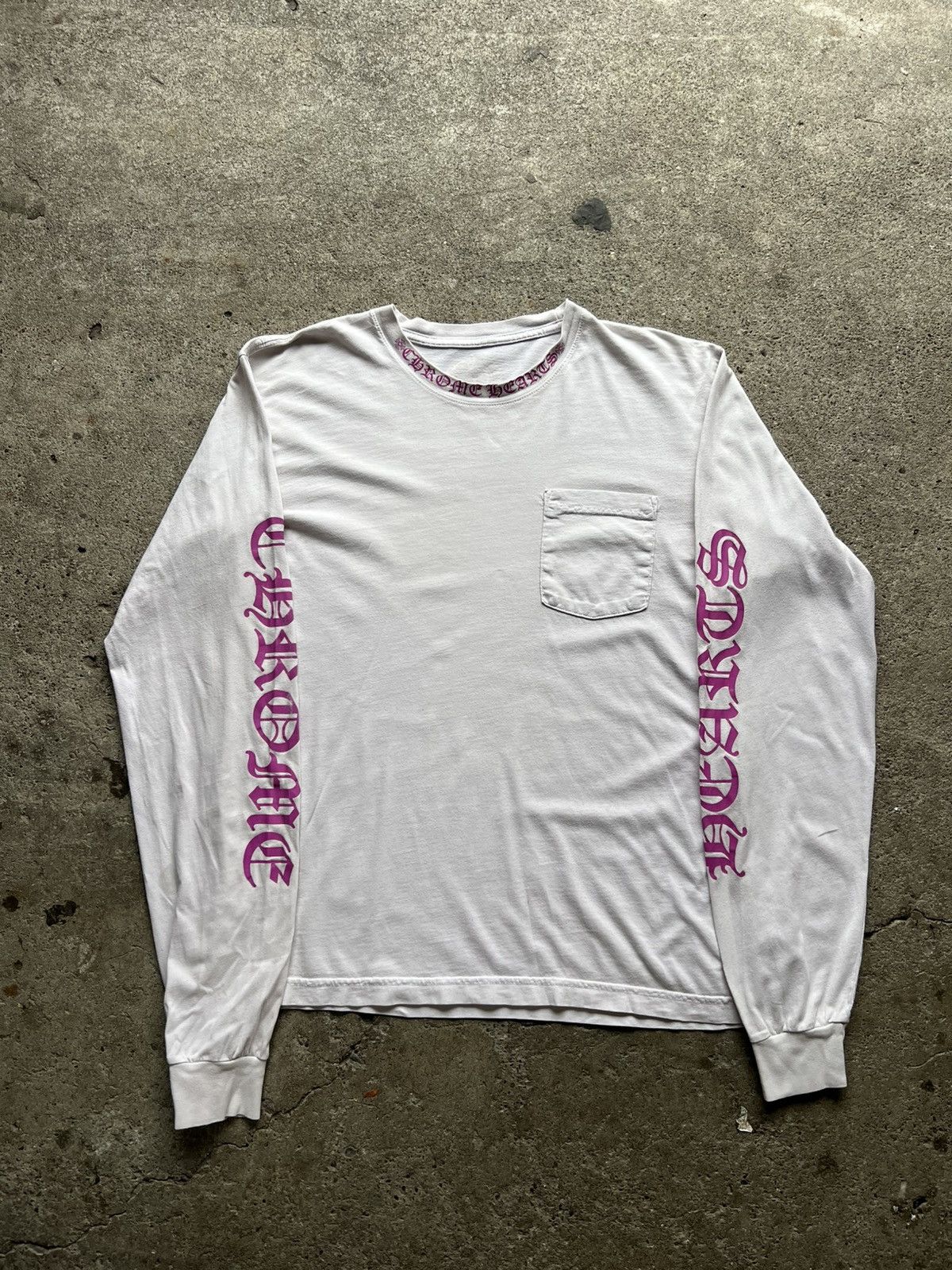 Chrome Hearts Chrome Hearts Neck Logo LS Pocket Tshirt | Grailed