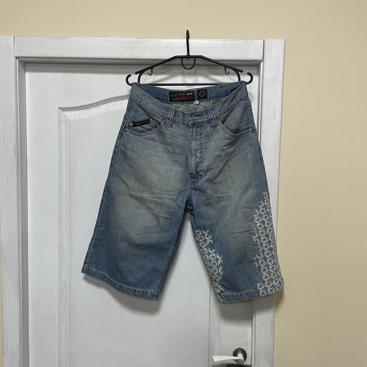 JNCO × Tribal Streetwear Tribal Gear shorts vintage hip hop baggy jeans 90s wu eminem Size US 32 / EU 48 - 5 Thumbnail