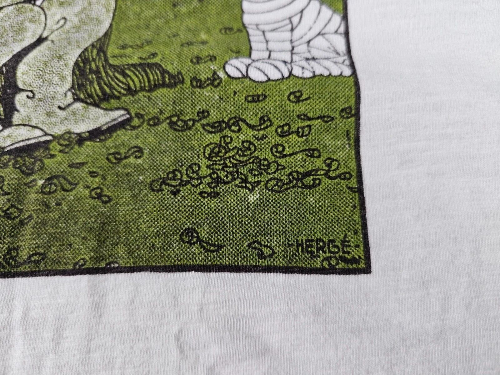 Other Vintage 90s Tintin Soviets Graphic Tee White Cotton Men L Size US L / EU 52-54 / 3 - 7 Thumbnail