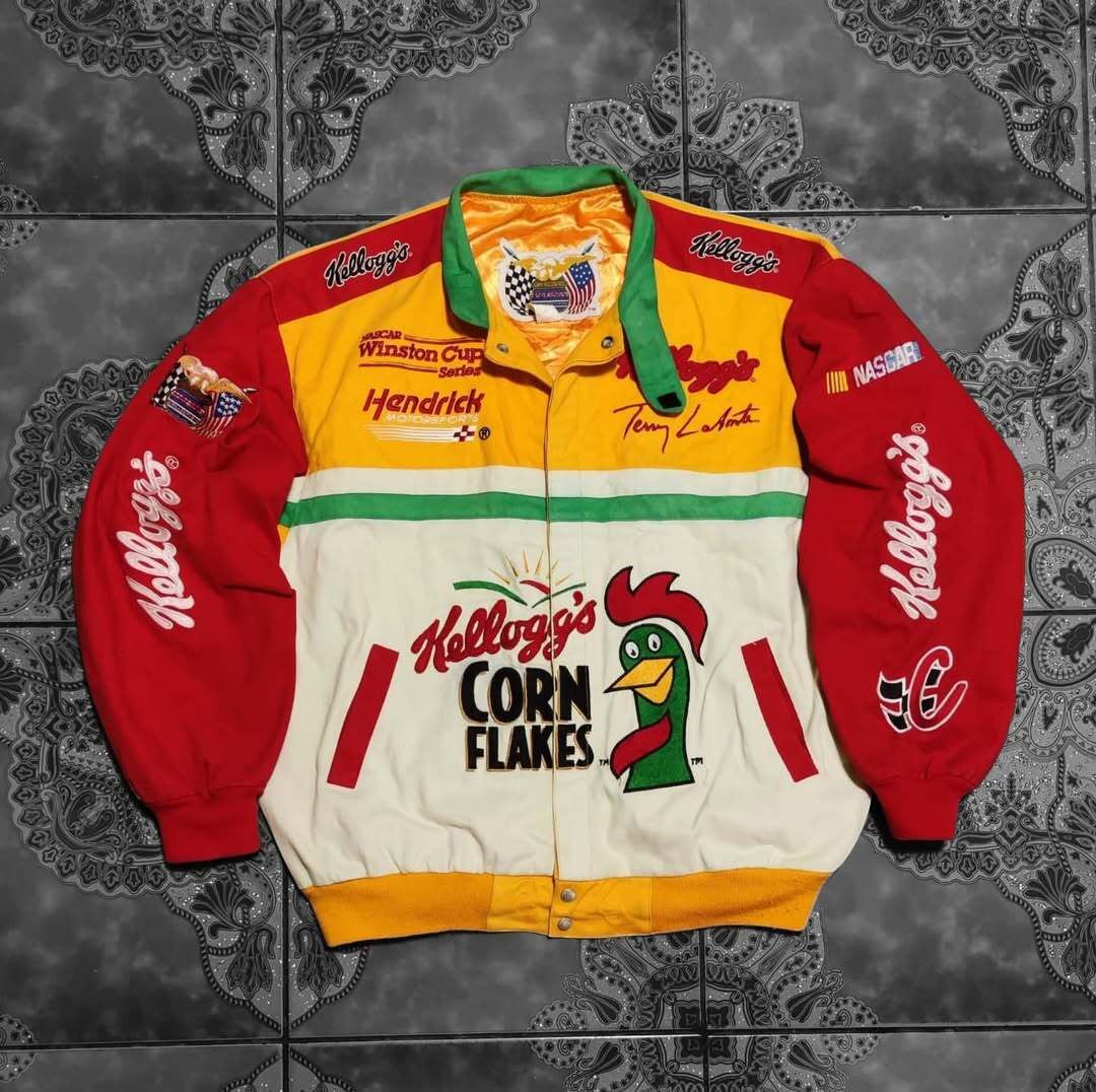 Jeff Hamilton Jacket Racing "Jeff Hamilton Corn Flakes x Jeff Hamilton" Size US XXL / EU 58 / 5 - 1 Thumbnail