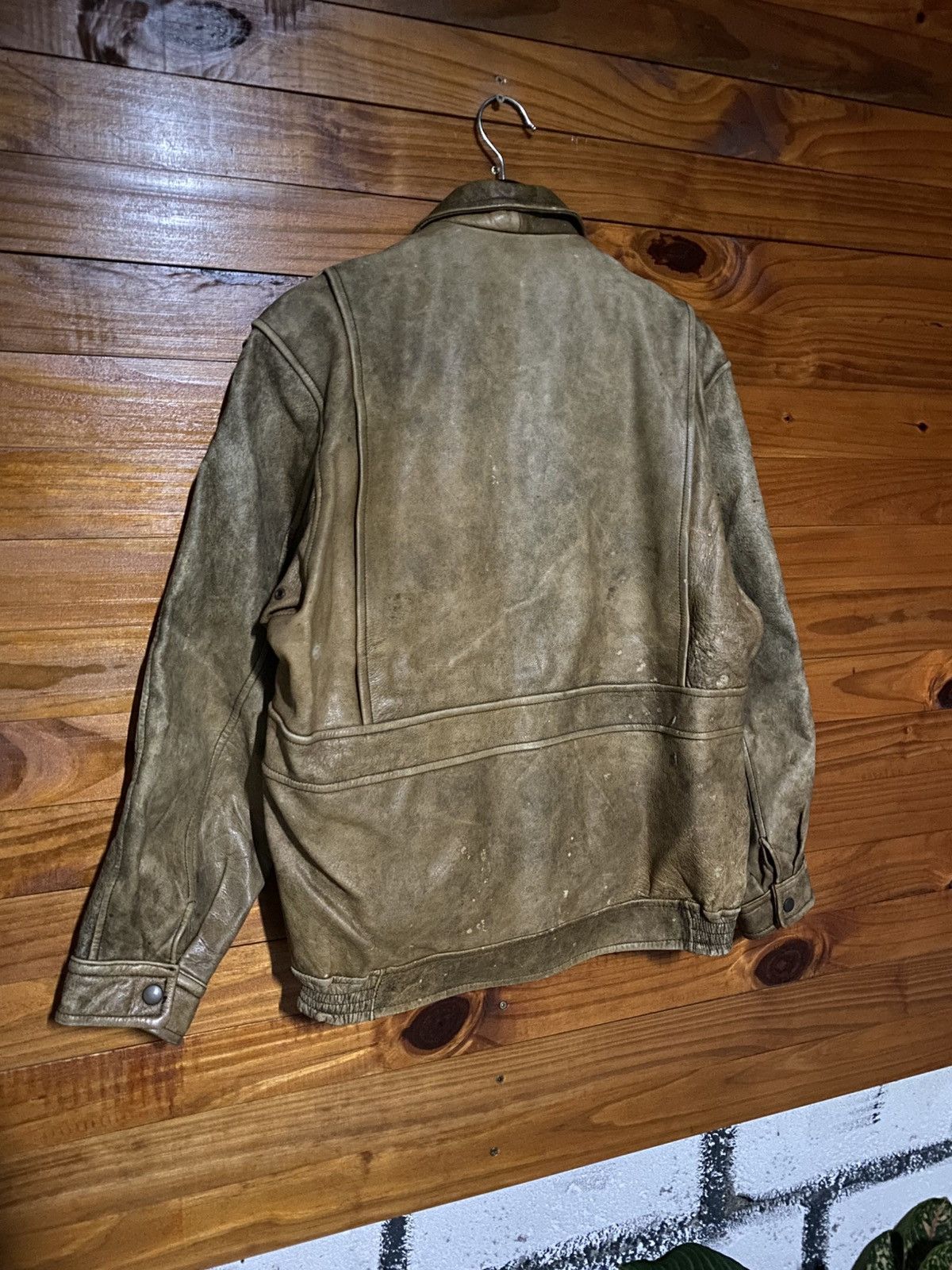 Vintage Vintage Brown Leather Jacket – Classic 1980s Men Outerwear Size US M / EU 48-50 / 2 - 10 Thumbnail