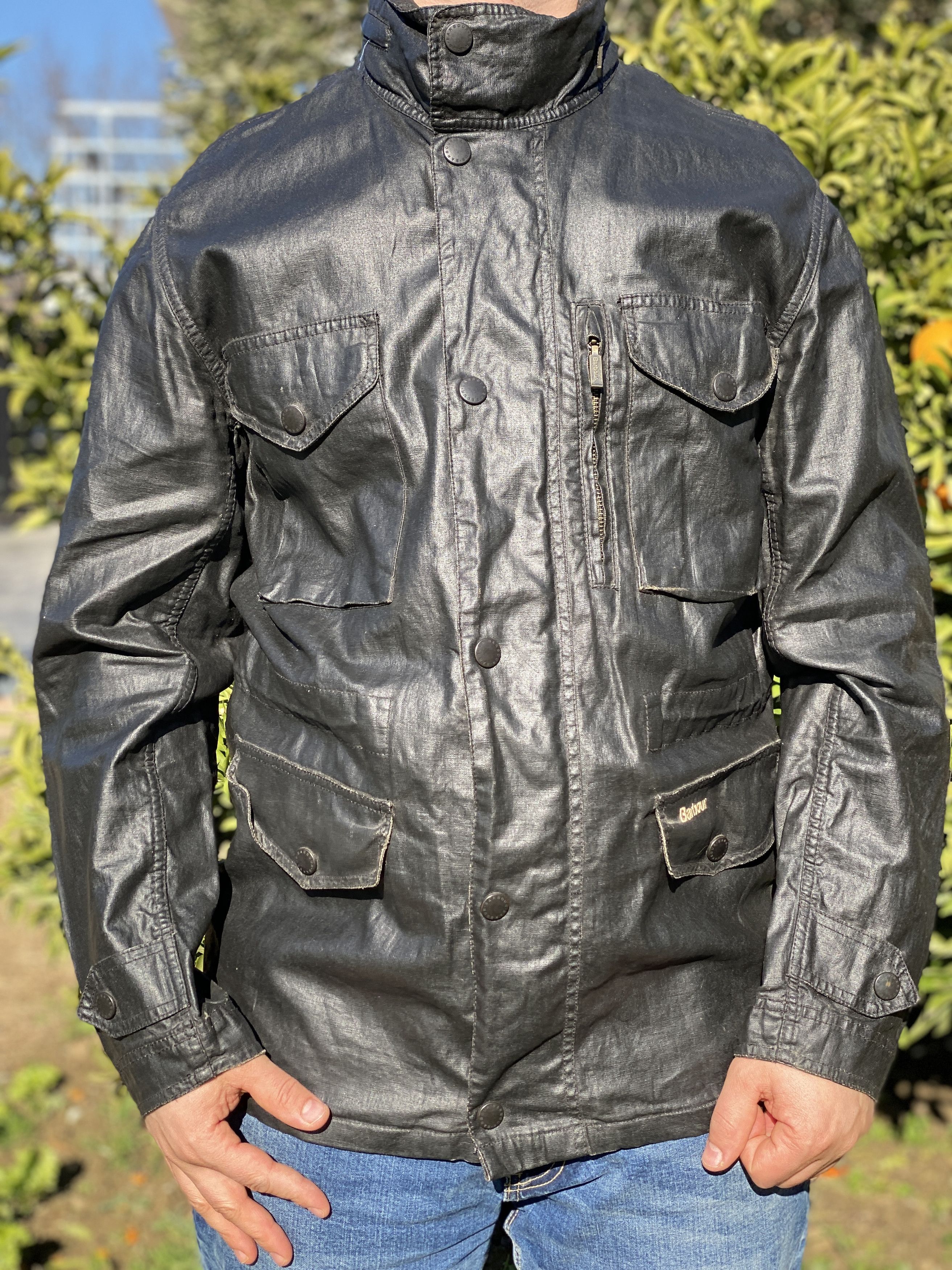 Barbour Linen Barbour South Shield Beacon Bomber Weatherproof Size M Size US M / EU 48-50 / 2 - 12 Thumbnail