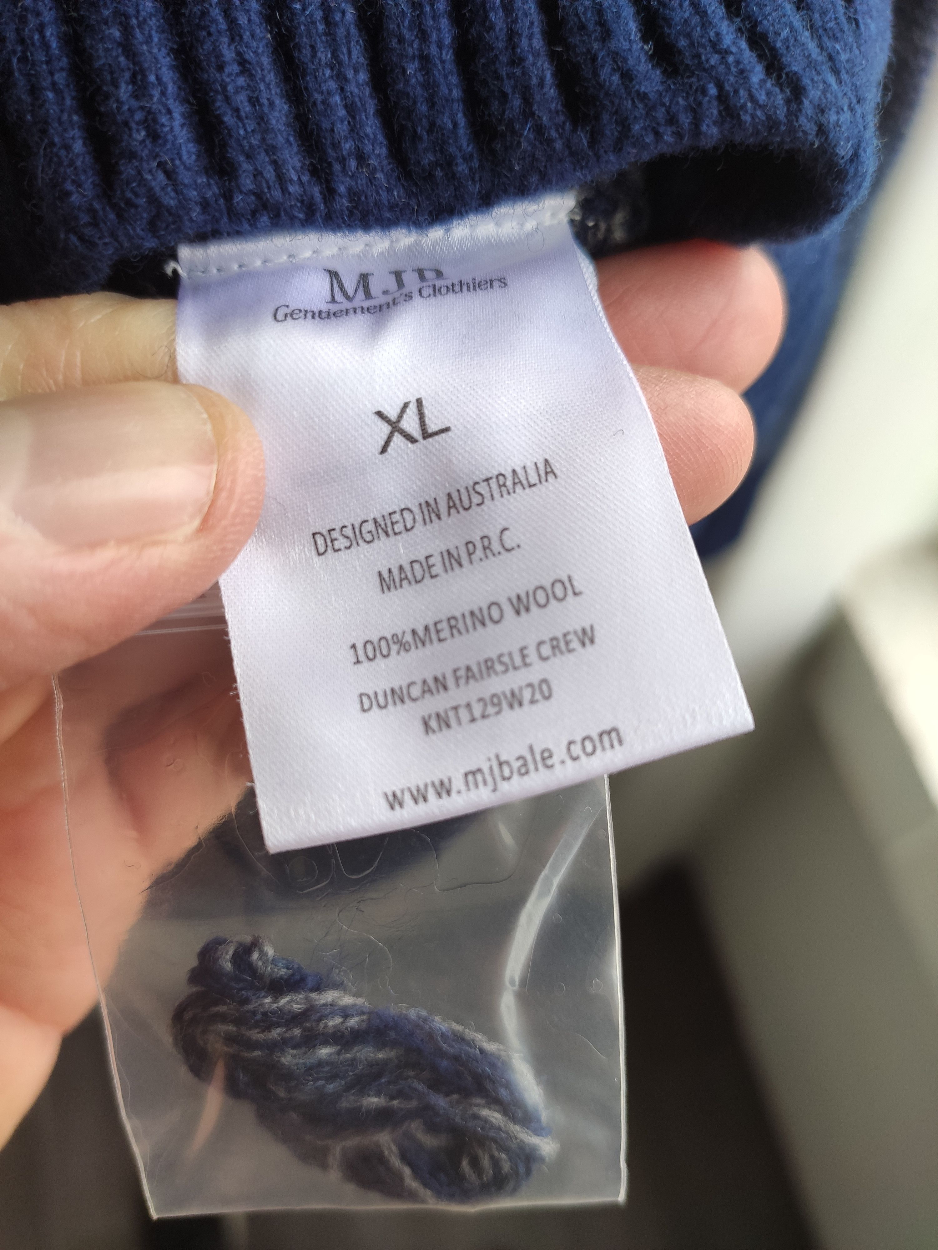 M.J. Bale MJ BALE Wool knit sweater XL BNWT Size US XL / EU 56 / 4 - 4 Thumbnail