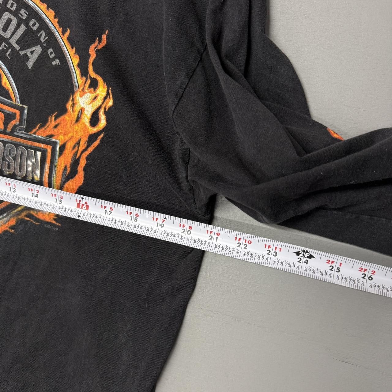 Harley Davidson Harley Davidson Long Sleeve Flame Y2K Crazy Shirt Large Size US L / EU 52-54 / 3 - 5 Thumbnail