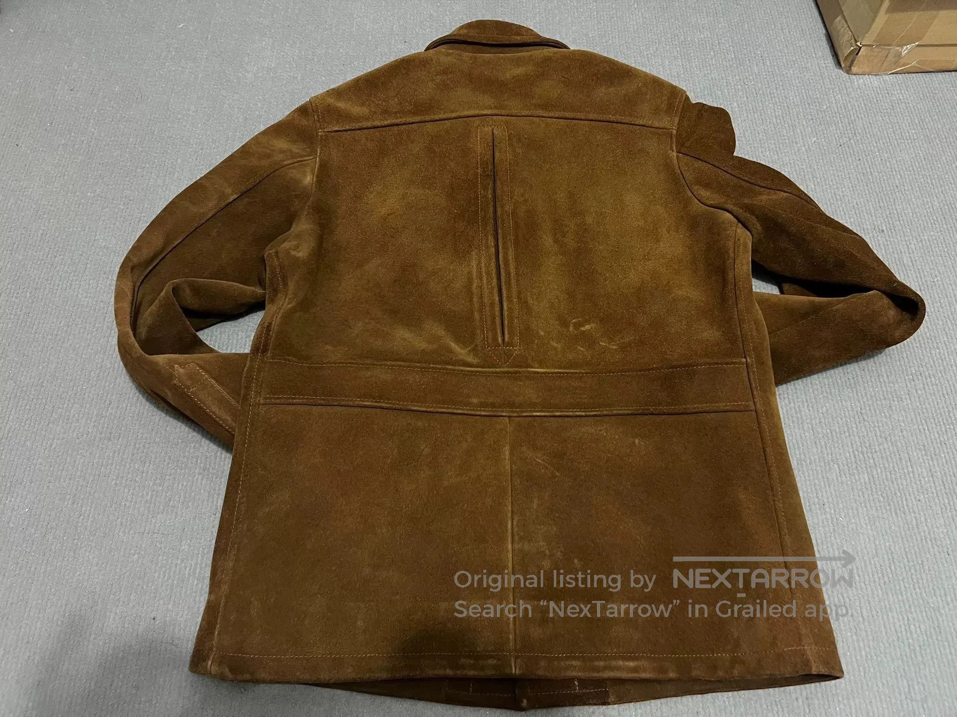 Vintage Classic Brown Suede Work Jacket. Size US M / EU 48-50 / 2 - 7 Thumbnail