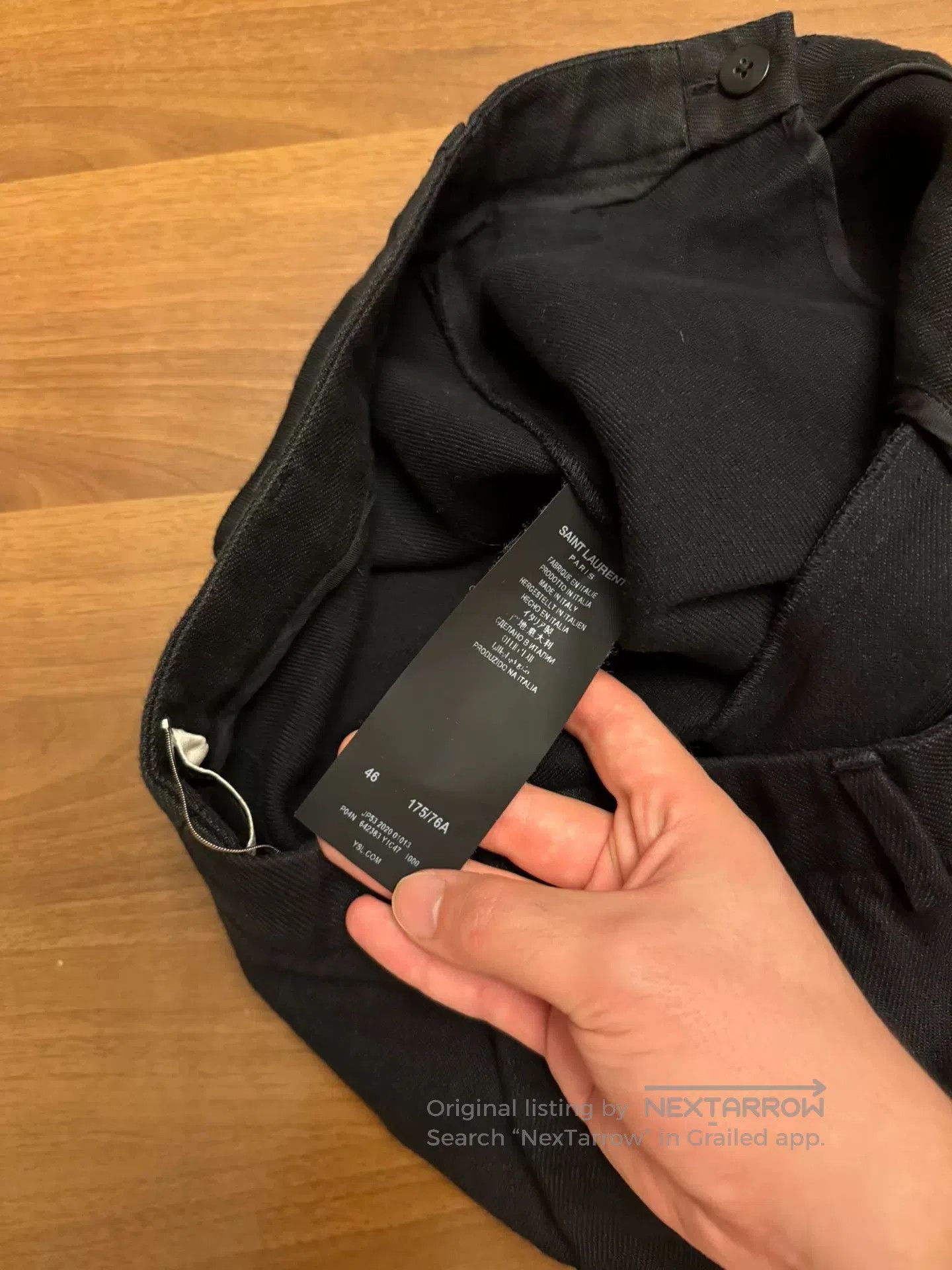 Saint Laurent Paris Saint Laurent 21SS Black Lantern Wide. Size US 30 / EU 46 - 5 Thumbnail