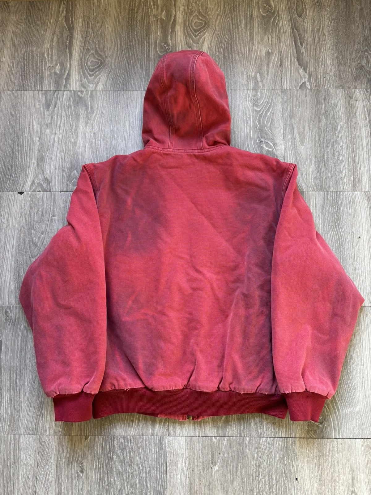 Supreme Reflective Arc Hooded Work Jacket Red FW25