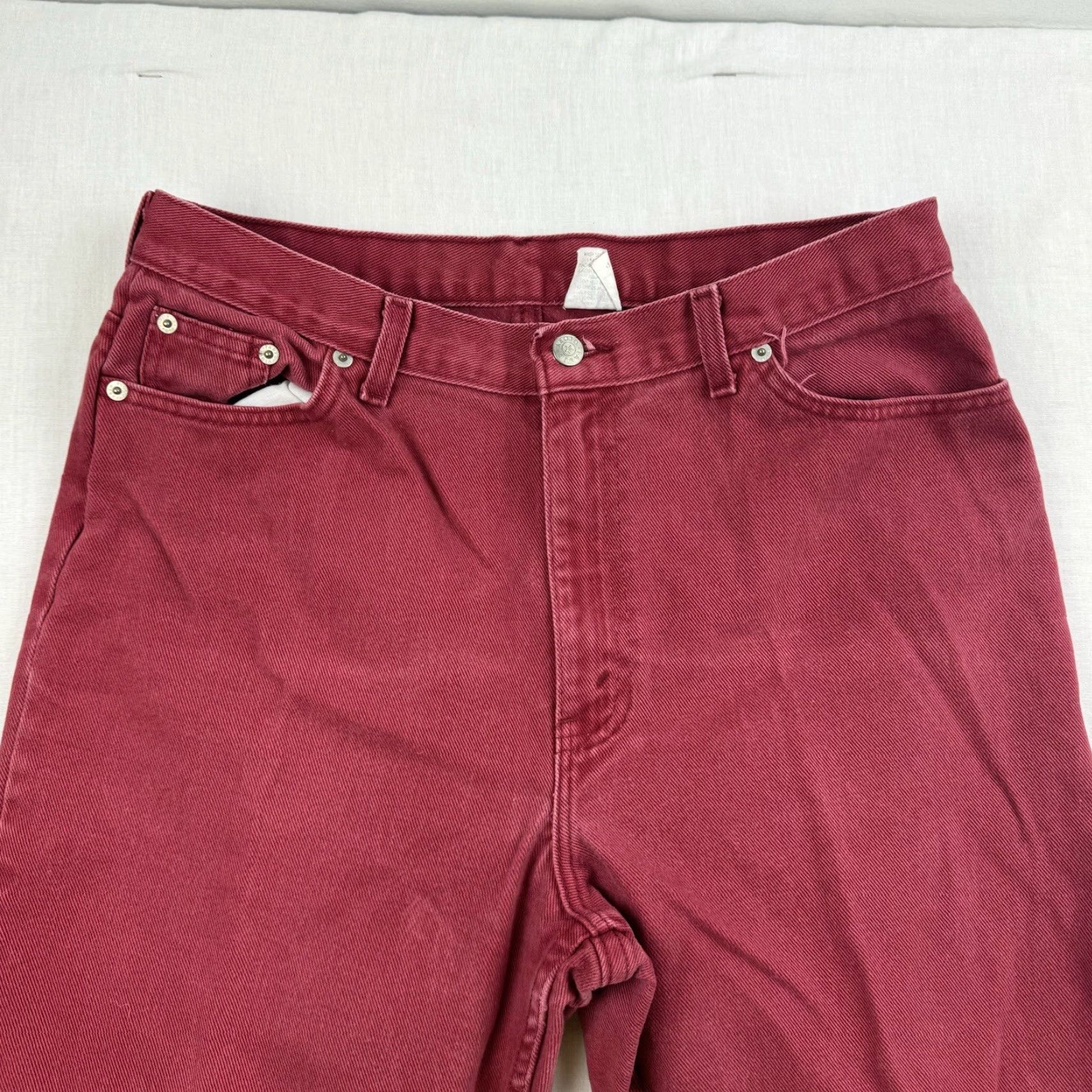Faded Glory VINTAGE Faded Glory Jeans Womens 14 Petite Red Classic Y2K 90s Straight Leg Size 36" / US 14 / IT 50 - 2 Thumbnail