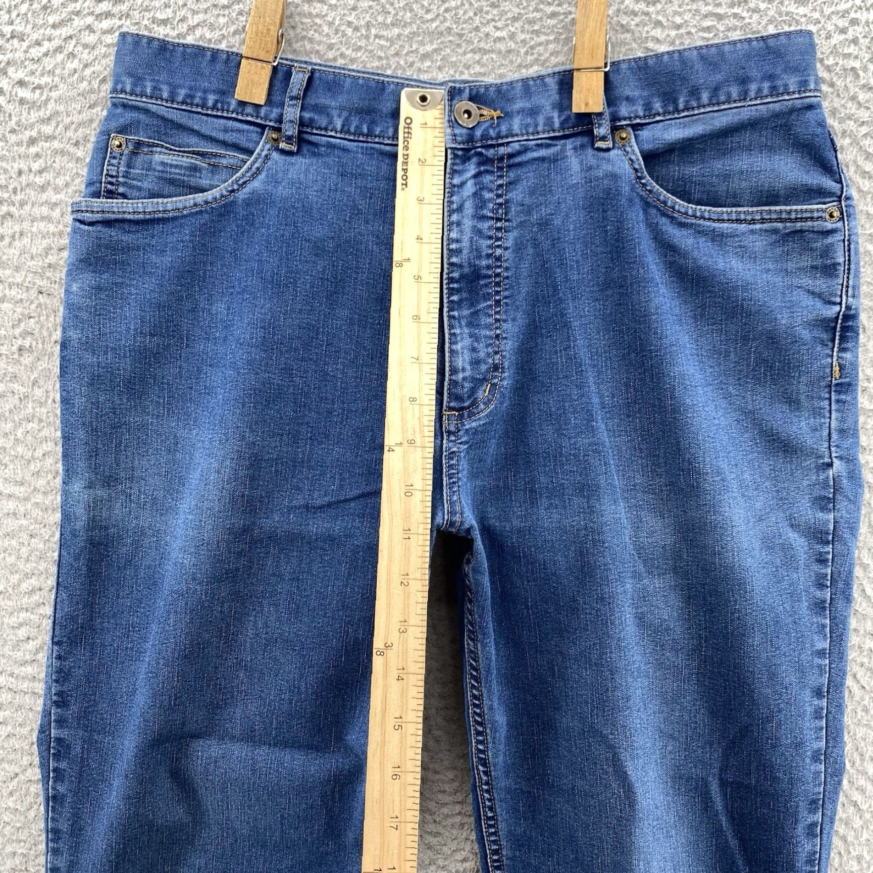 Denime Rohan Jeans Men’s 34X27 Blue Straight Indigo Denim Pants — 5-Pocket, Regular Fit, Mid Rise, Button-Zip Closure, Cotton Blend, UK Brand Size US 34 / EU 50 - 6 Thumbnail