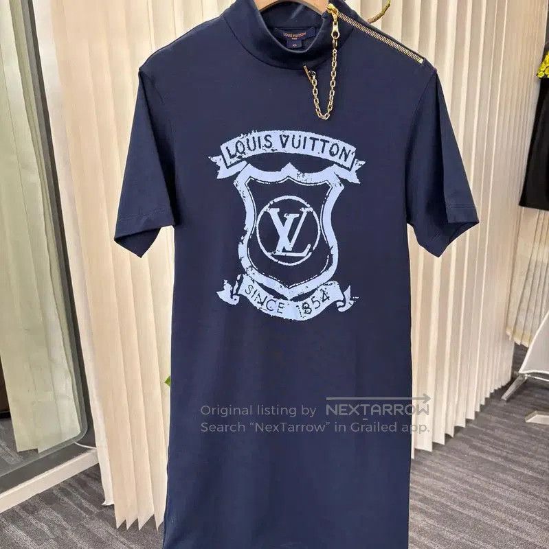 Louis Vuitton Louis Vuitton Women's Blue Cotton Dress XS . Size XS / US 0-2 / IT 36-38 - 1 Thumbnail