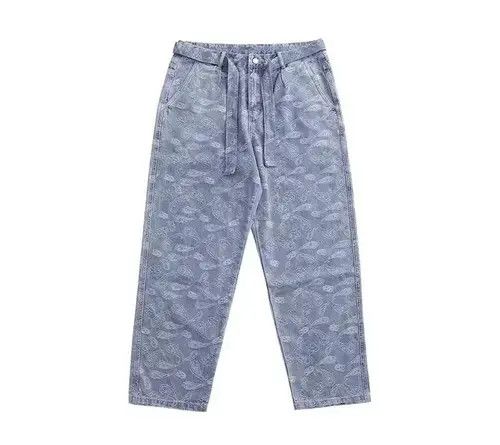 Japanese Brand 20AW Indigo Union Japan Denim Bandana Pants Size US 32 / EU 48 - 2 Thumbnail