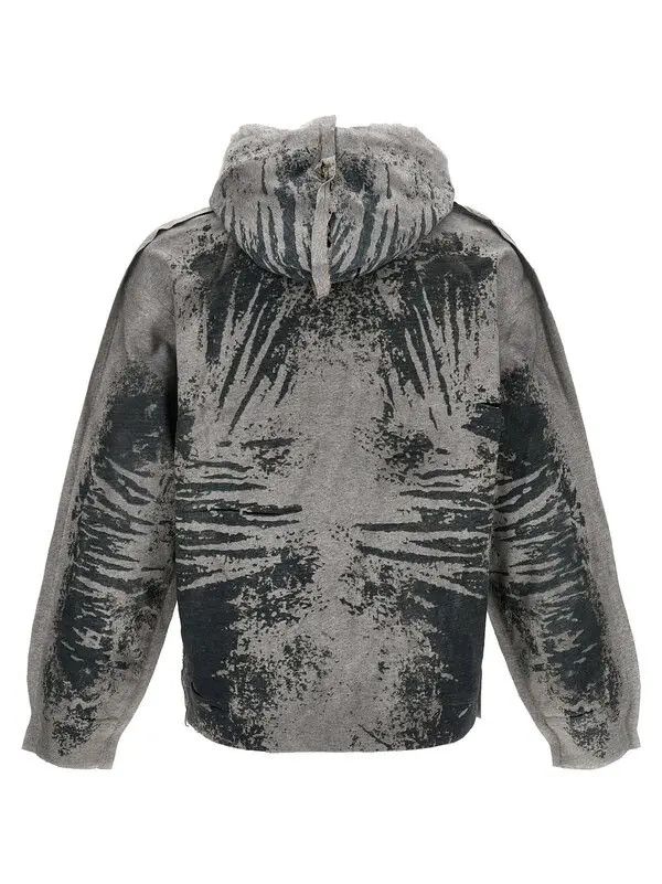 Diesel o1mle0426 D-Um Rib-S Track Hoodie in Gray Size US S / EU 44-46 / 1 - 2 Thumbnail