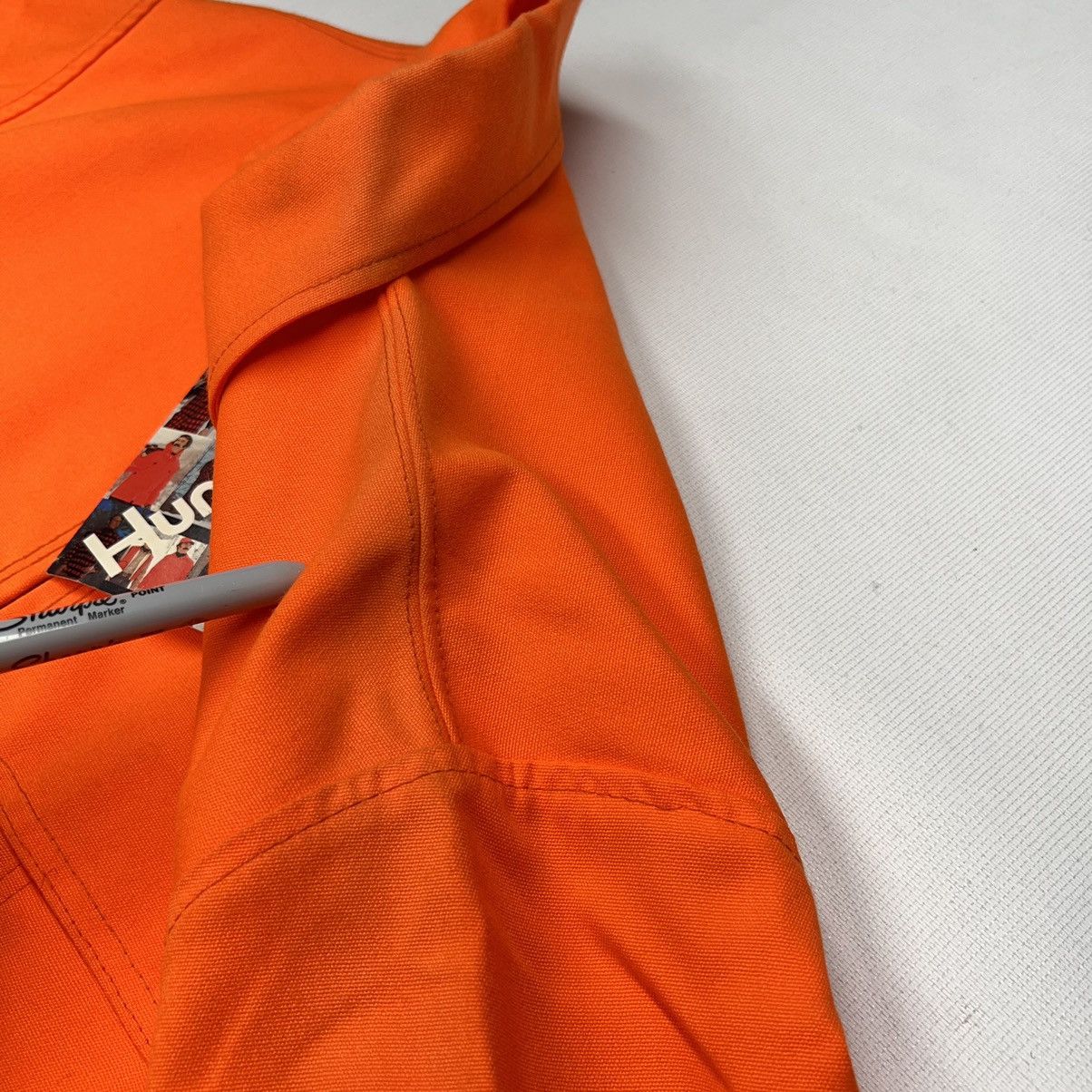Vintage × Woolrich Woolen Mills VTG Woolrich Jacket Orange Blaze Hunting Zip Workwear 90s Size US M / EU 48-50 / 2 - 6 Thumbnail