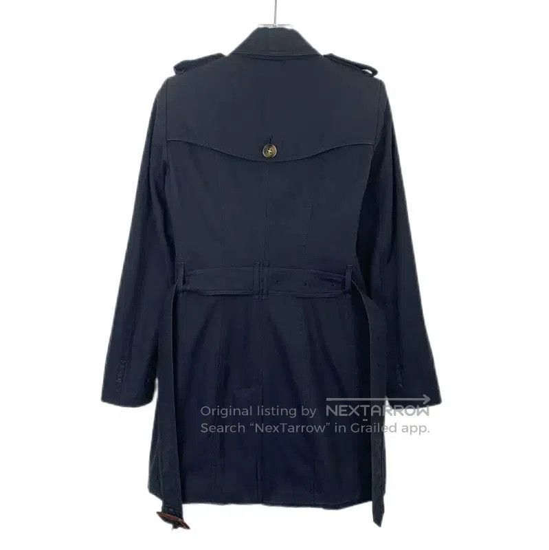 Burberry Burberry Women's Navy Cotton Trench Coat. Size S / US 4 / IT 40 - 2 Thumbnail