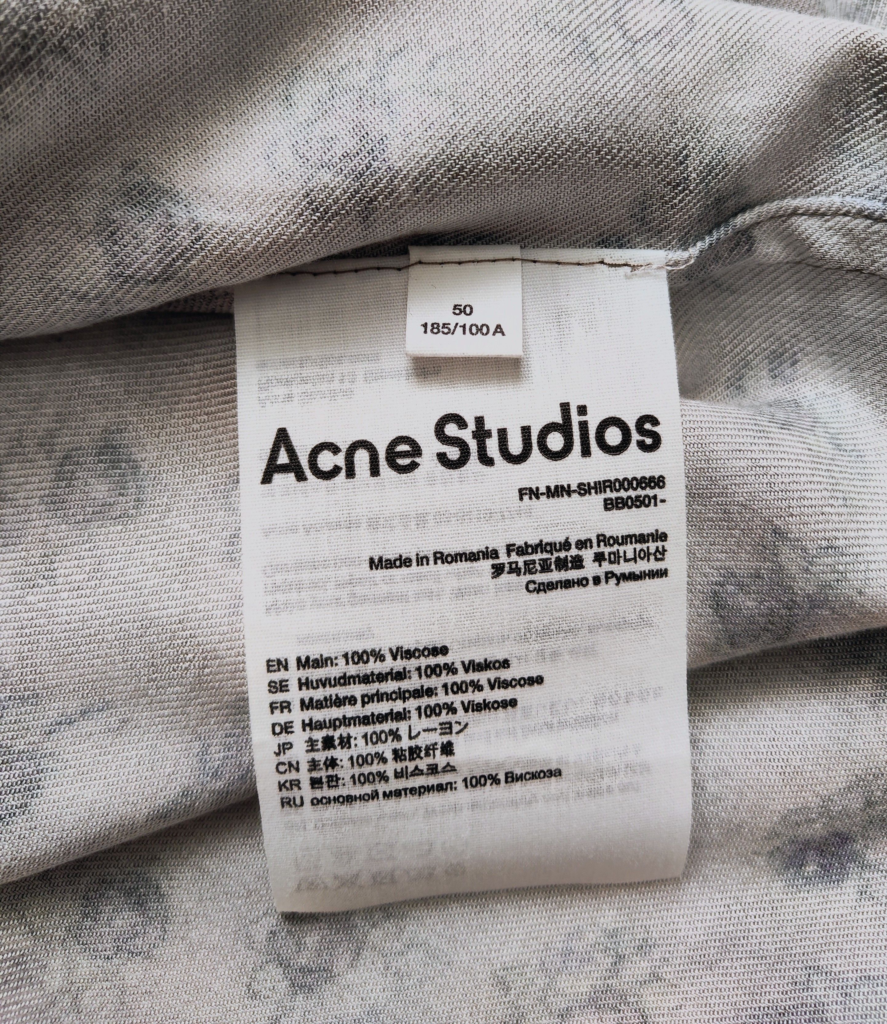 Acne Studios Floral shirt.Like Balenciaga or Vetements shirts Size US XL / EU 56 / 4 - 9 Thumbnail