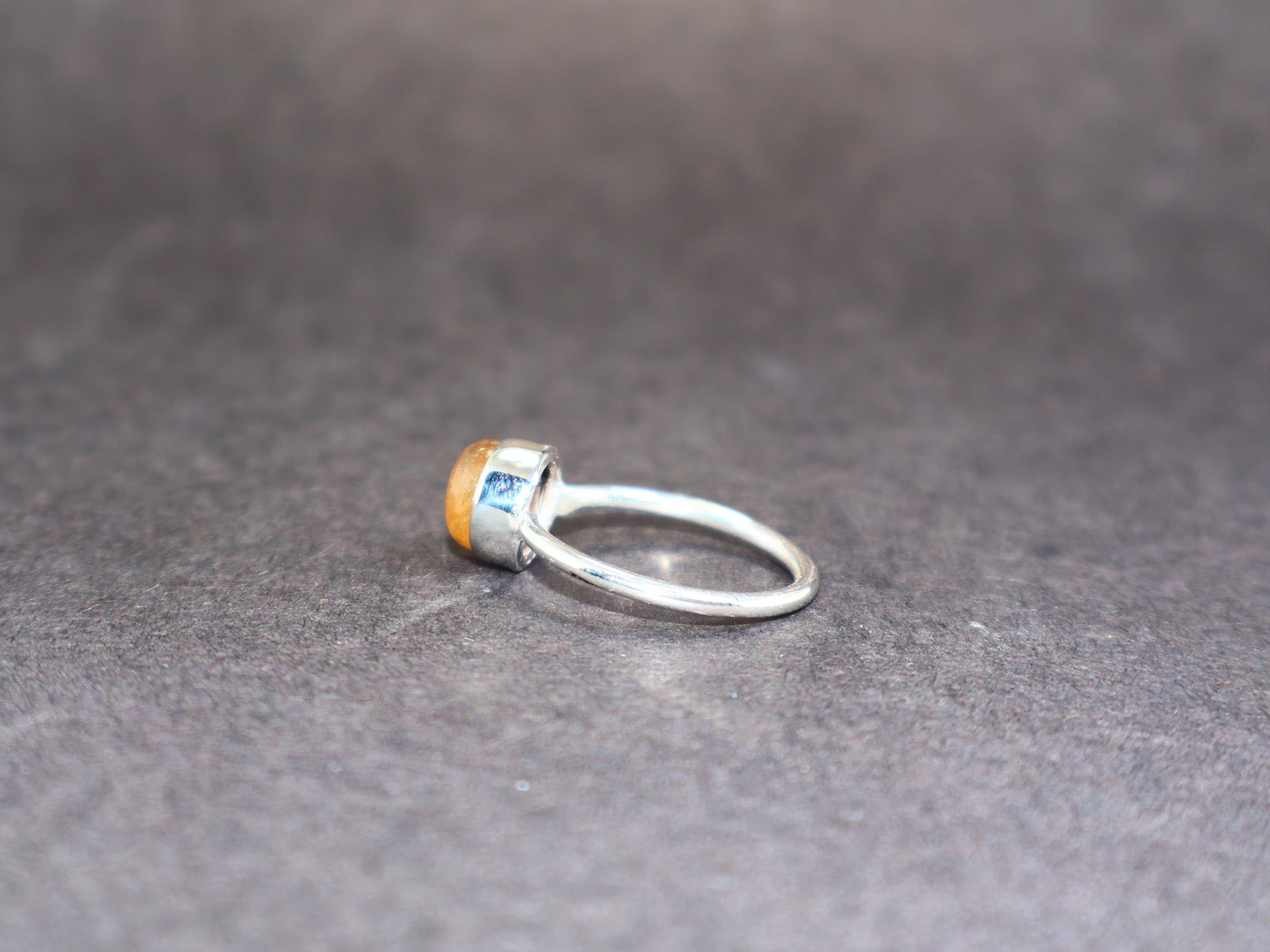 Handmade Citrine Ring, Handmade Boho Ring, 925 Sterling Silver Ring, Size ONE SIZE - 4 Thumbnail