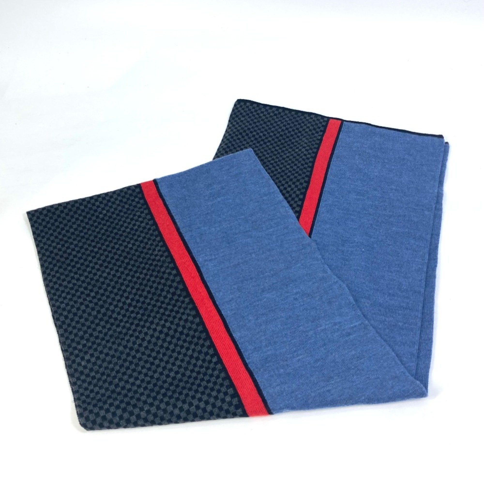 Louis Vuitton Louis Vuitton M70249 Scarf Black /blue Size ONE SIZE - 1 Thumbnail