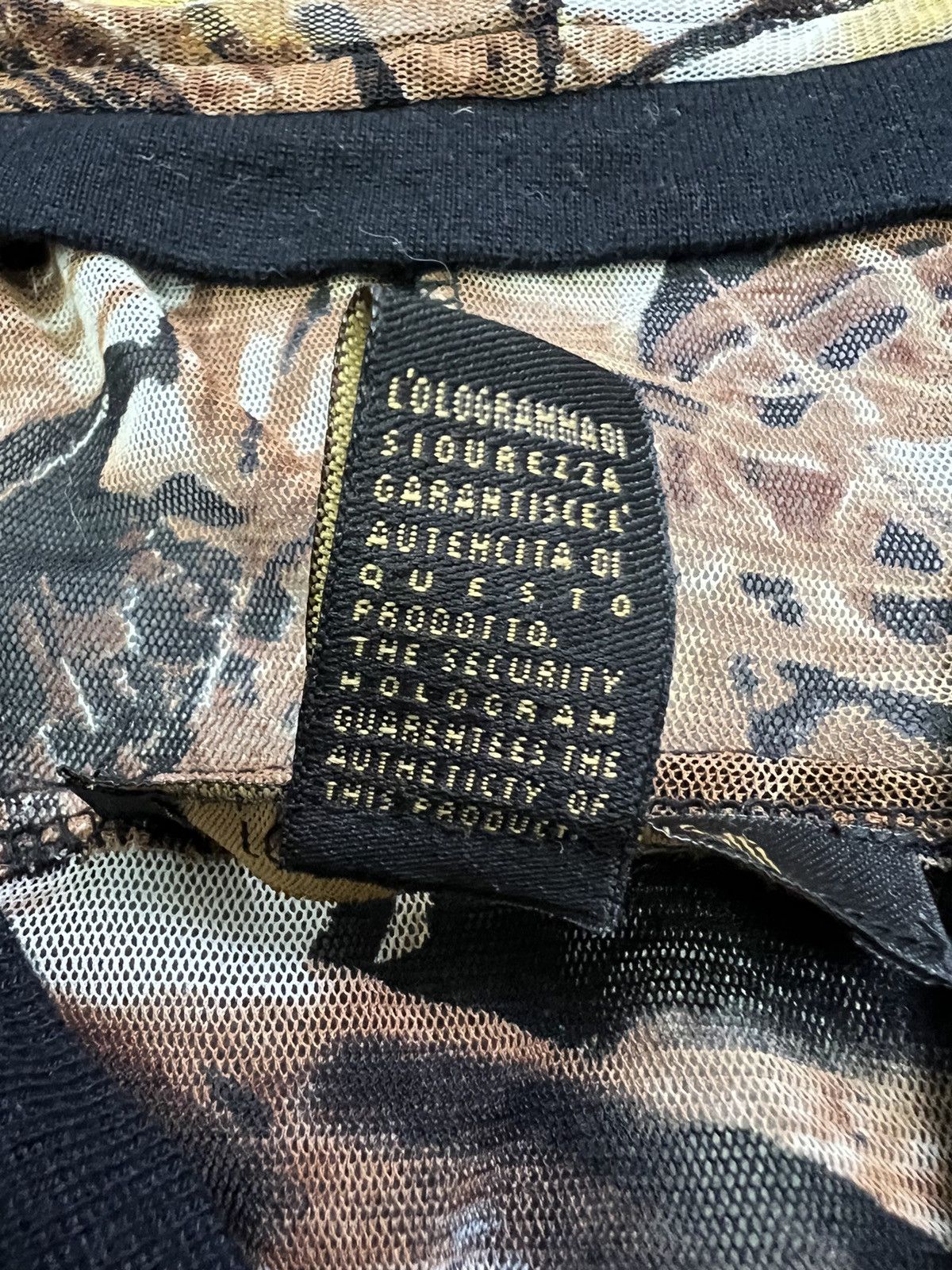Roberto Cavalli × Vintage Y2K Mesh zip Hoodie JpG Gaultier Cavalli 00s 90s Size M / US 6-8 / IT 42-44 - 7 Thumbnail