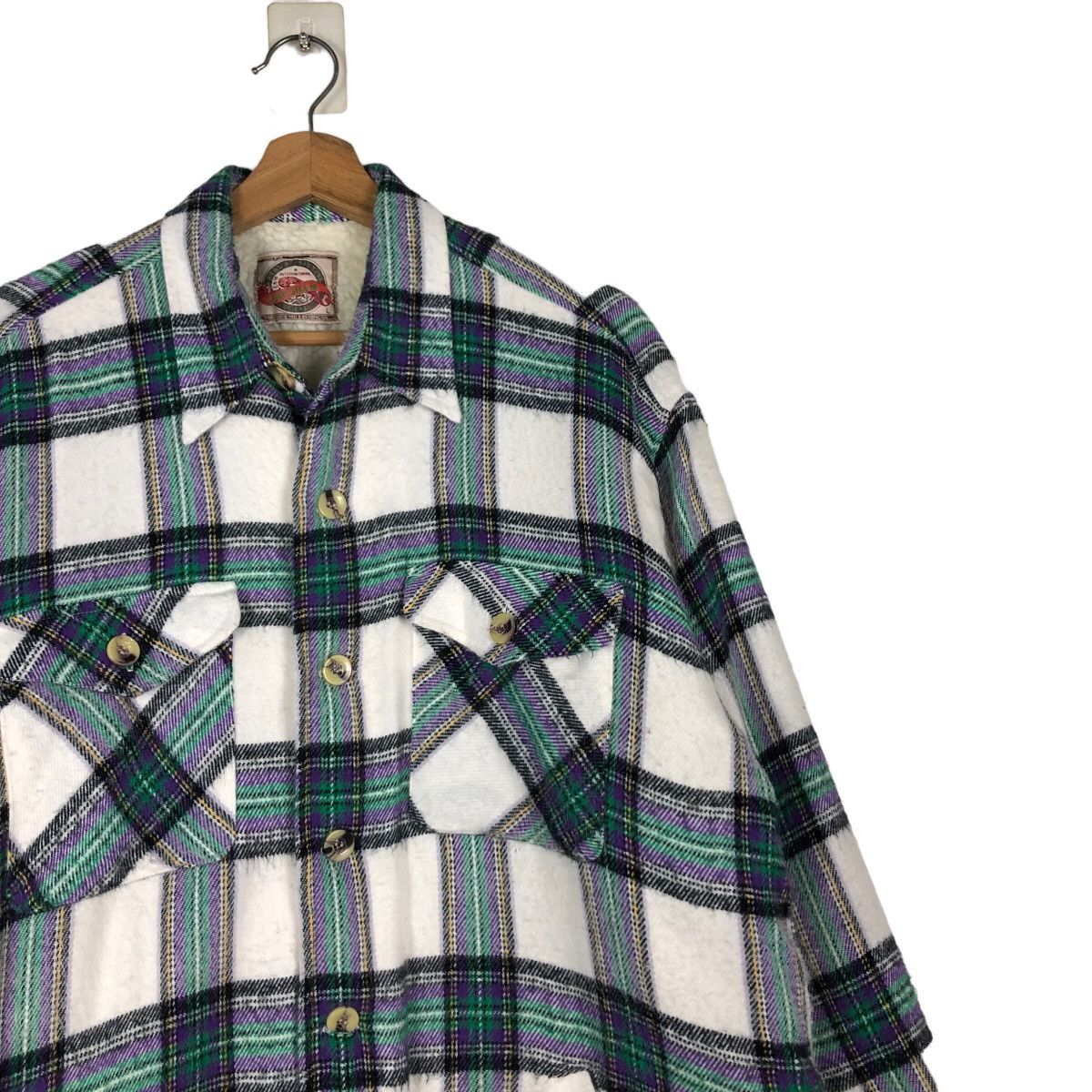 Japanese Brand 🔥Vintage Flannel Shirt Jacket Gresham Japan Tartan Checked Size US L / EU 52-54 / 3 - 6 Thumbnail