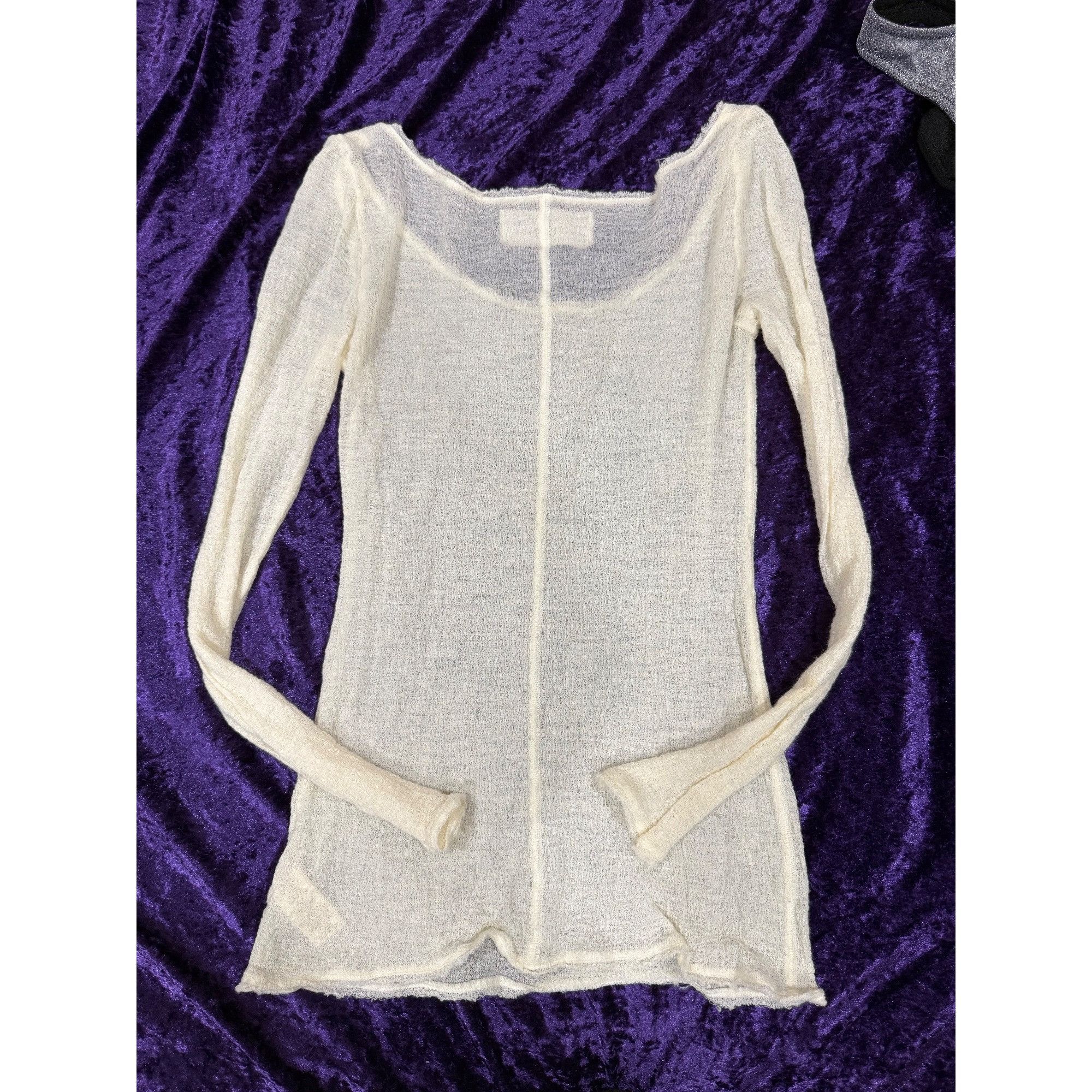Free People White mesh free people top Size L / US 10 / IT 46 - 2 Thumbnail