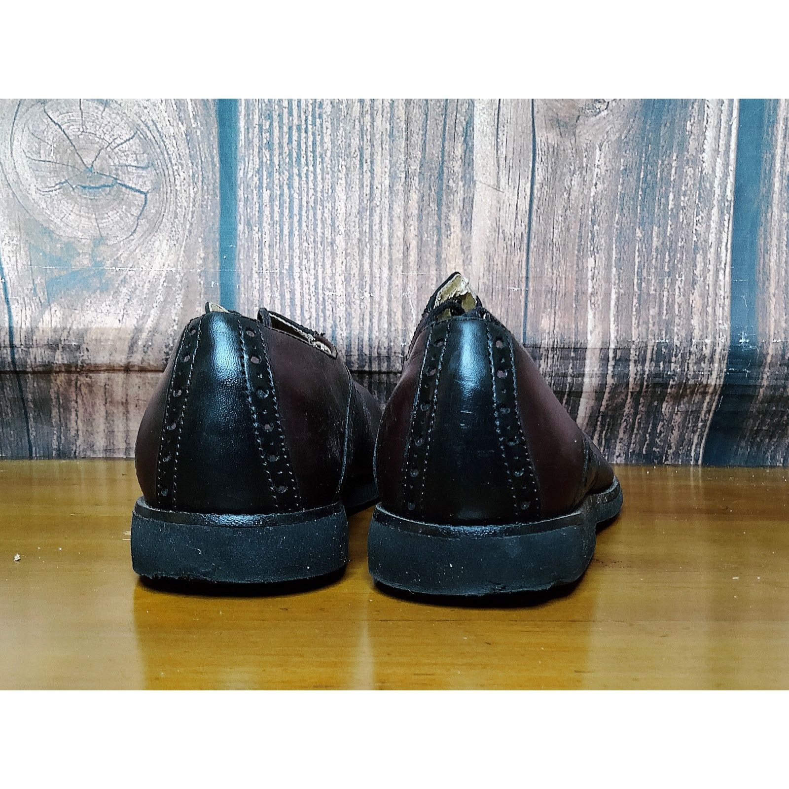 Johnston & Murphy Johnston & Murphy Mens Oxford Dress Shoes Brown Brogue 11.5 Size US 11.5 / EU 44-45 - 7 Thumbnail