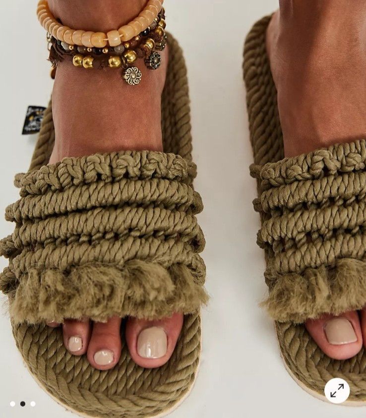 Free People Free People Crescent Coast Slide Sandals Size US 11 / IT 41 - 2 Thumbnail