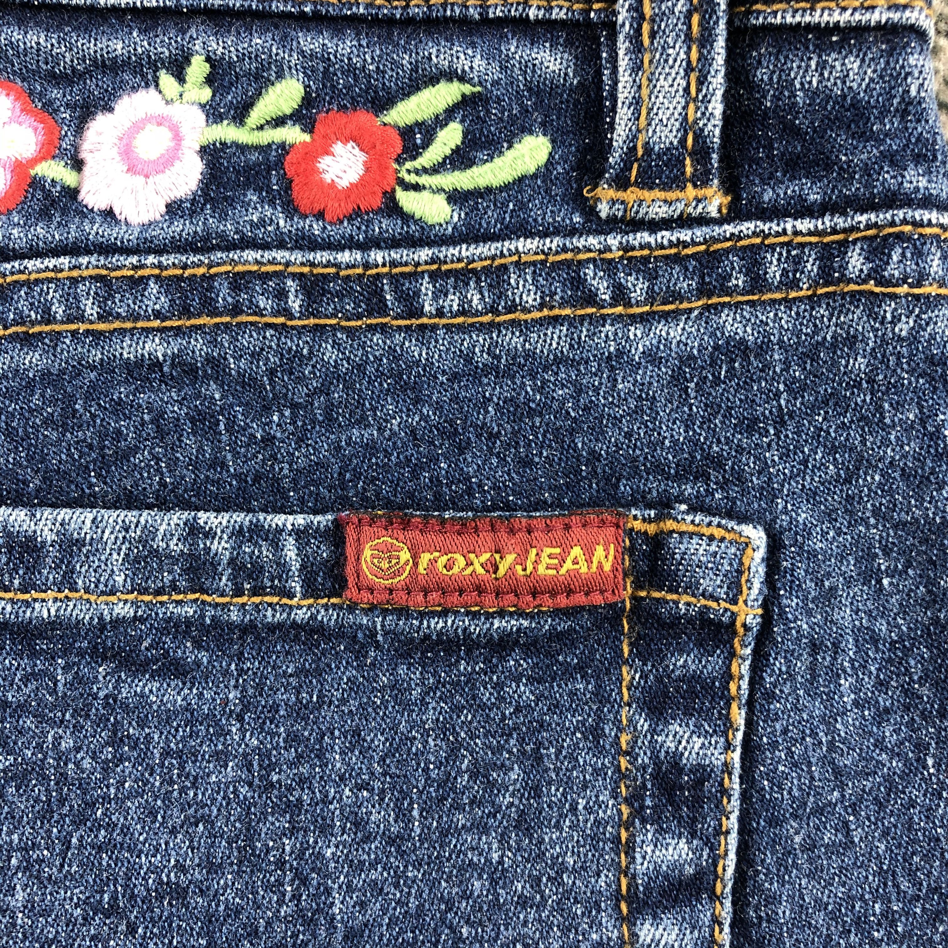 Quiksilver Roxy Jeans Blue Flare Denim KJ1356 Size 29" - 5 Thumbnail