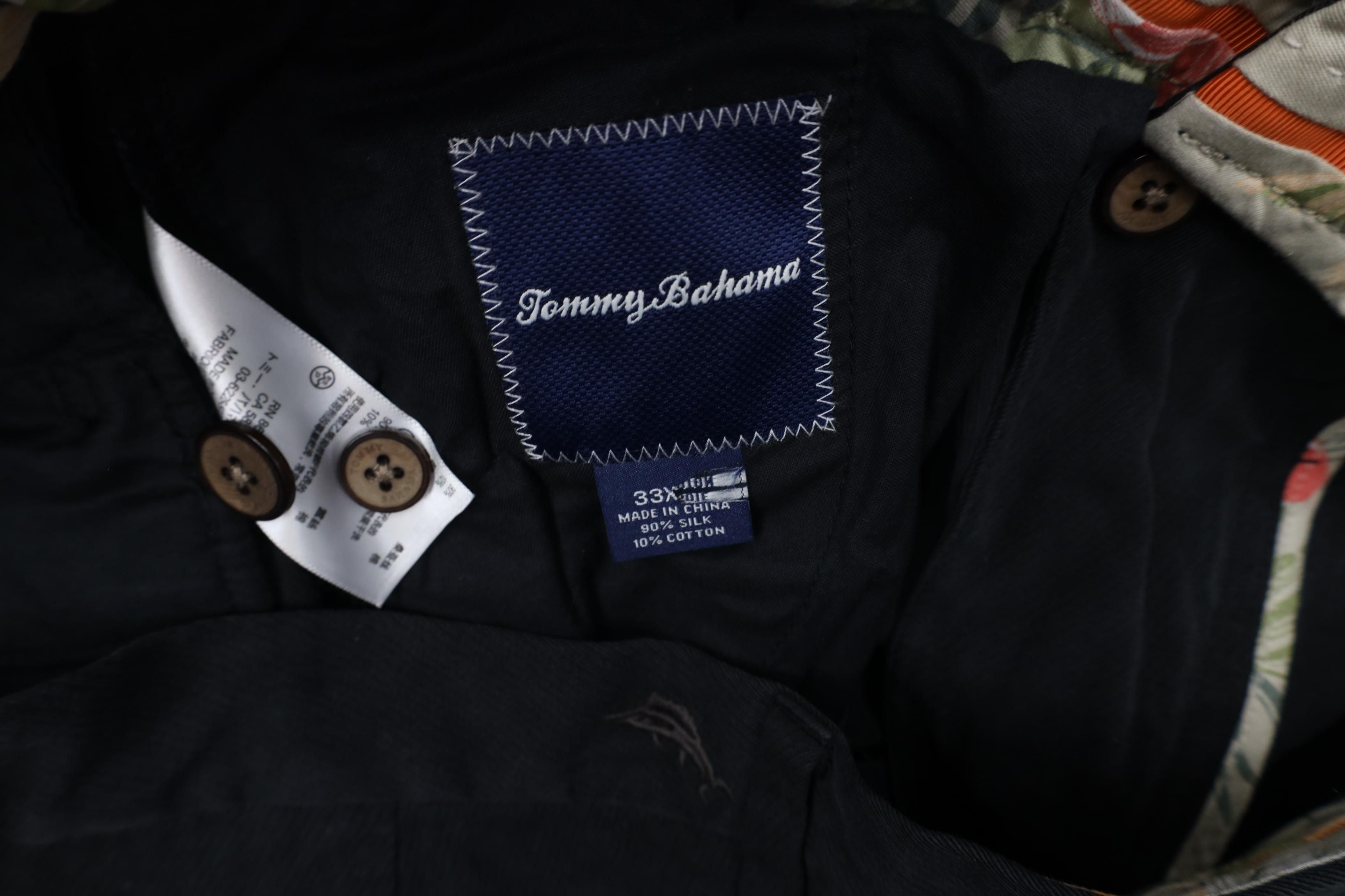 Tommy Bahama Vintage Y2K Tommy Bahama Blend Wide Leg Chino Pants Black Size US 33 - 7 Thumbnail
