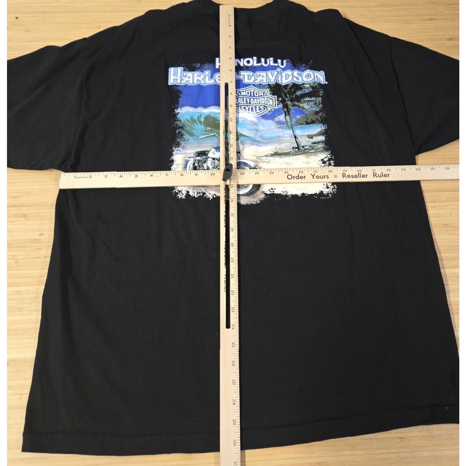 Harley Davidson Harley-Davidson Shirt Mens 2XL Black Honolulu Hawaii Motorcycle Beach Graphic 2014 Size US XXL / EU 58 / 5 - 6 Thumbnail