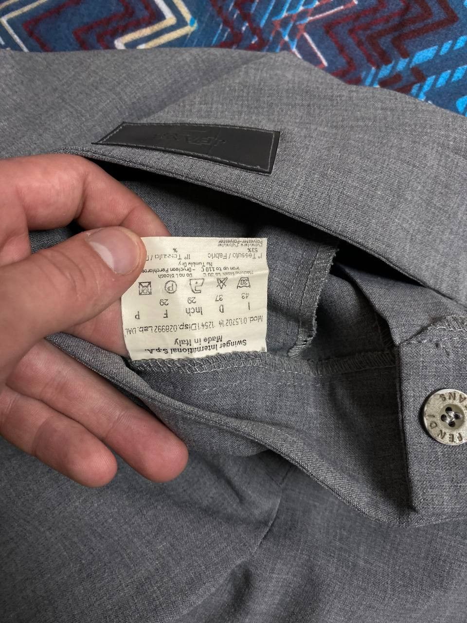Fendi Fendi Gray Color Glitter Made In Italy Nice Design Size 29" - 3 Thumbnail