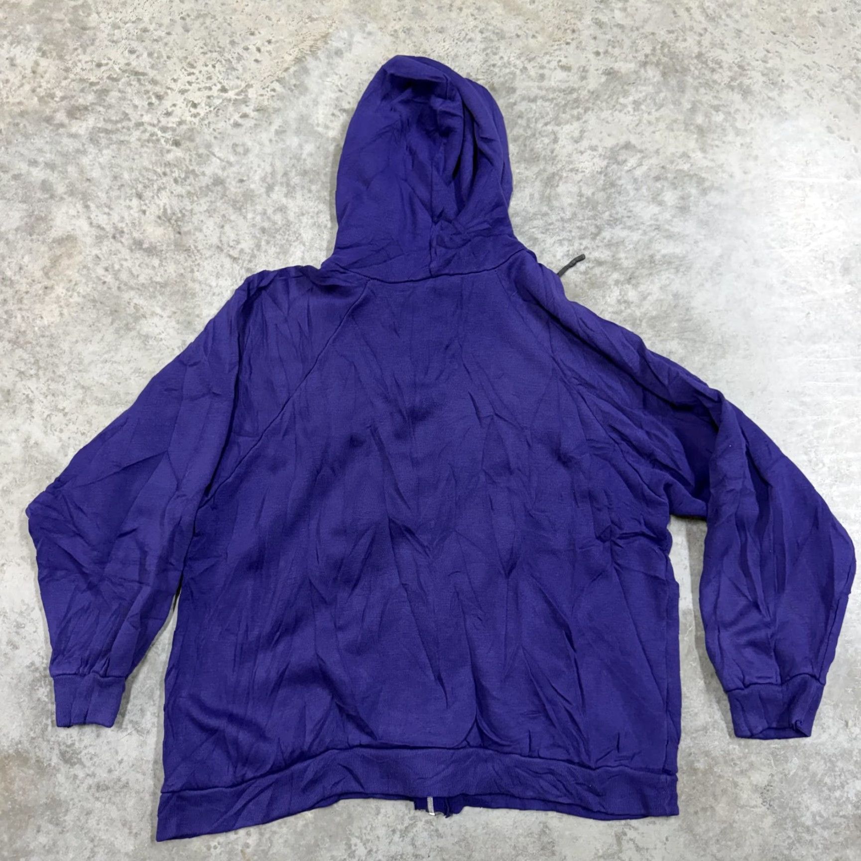 McGregor VINTAGE MacGregor Hoodie Mens Large Purple Full Zip 80s Solid Knit Acrylic Pockets Hooded Zipper Regular Sleeve Long Crew Neck Fall Winter Spring Mens Size US L / EU 52-54 / 3 - 5 Thumbnail