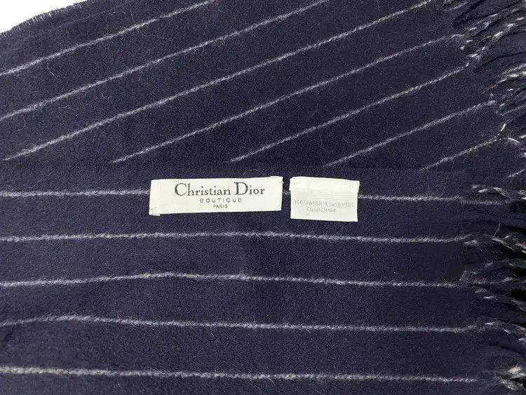 Dior Christian Dior Stripe Scarf-2505 Size ONE SIZE - 3 Thumbnail