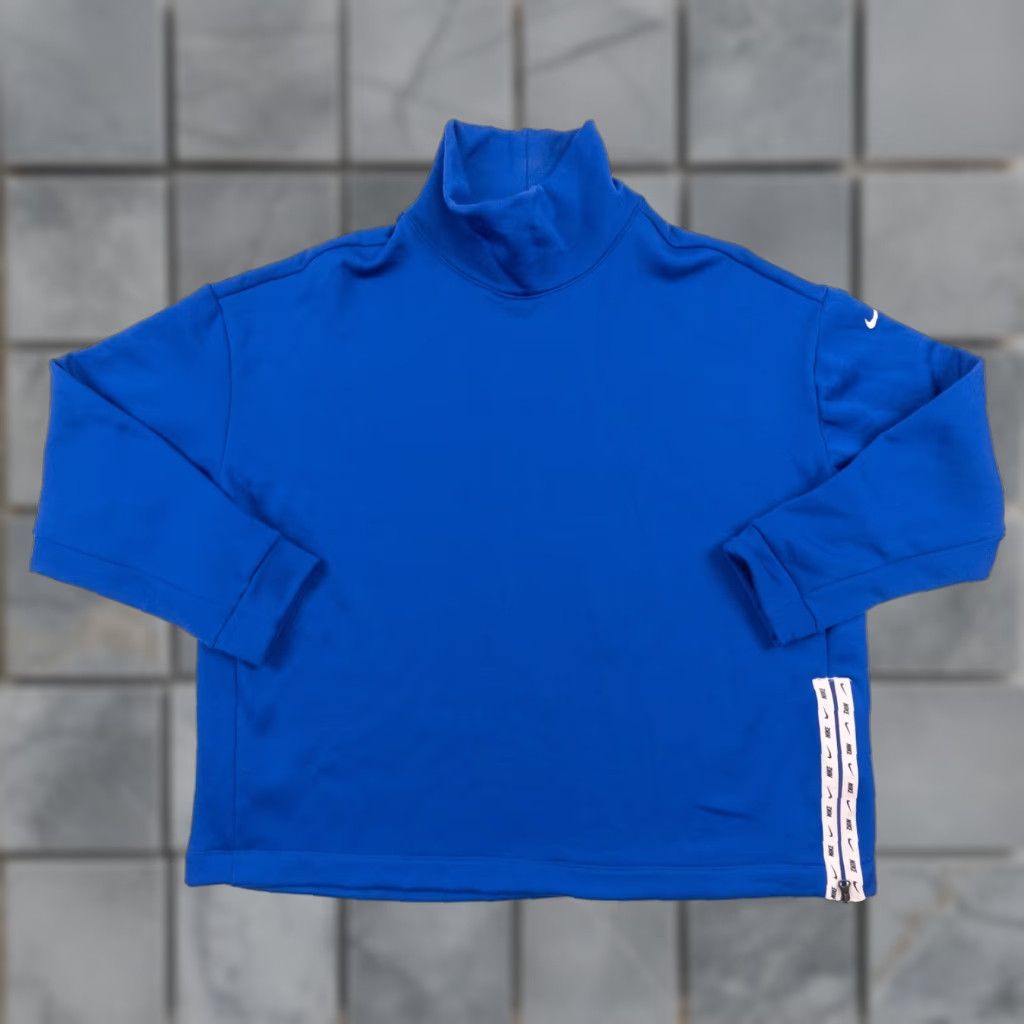 Nike Nike Sweatshirt Women XL Blue Funnel Neck Logo Pullover All Seasons Outdoor Womens Size XL / US 12-14 / IT 48-50 - 1 Thumbnail