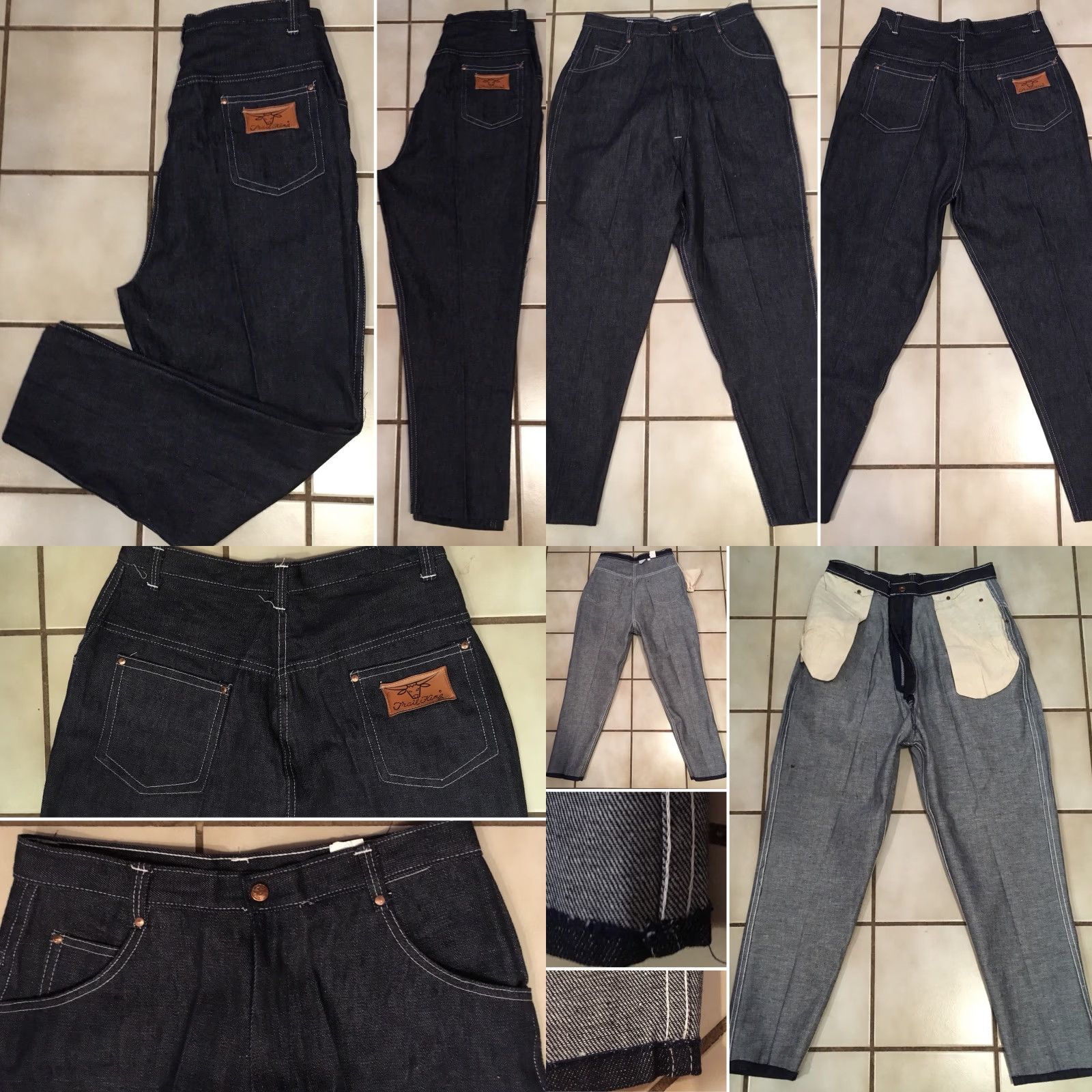 Vintage VINTAGE Trail King Jeans High Waist Size 16 28” Waist Western Rockabilly Denim Blue Casual Mens Size 38" / US 16 / IT 52 - 8 Thumbnail