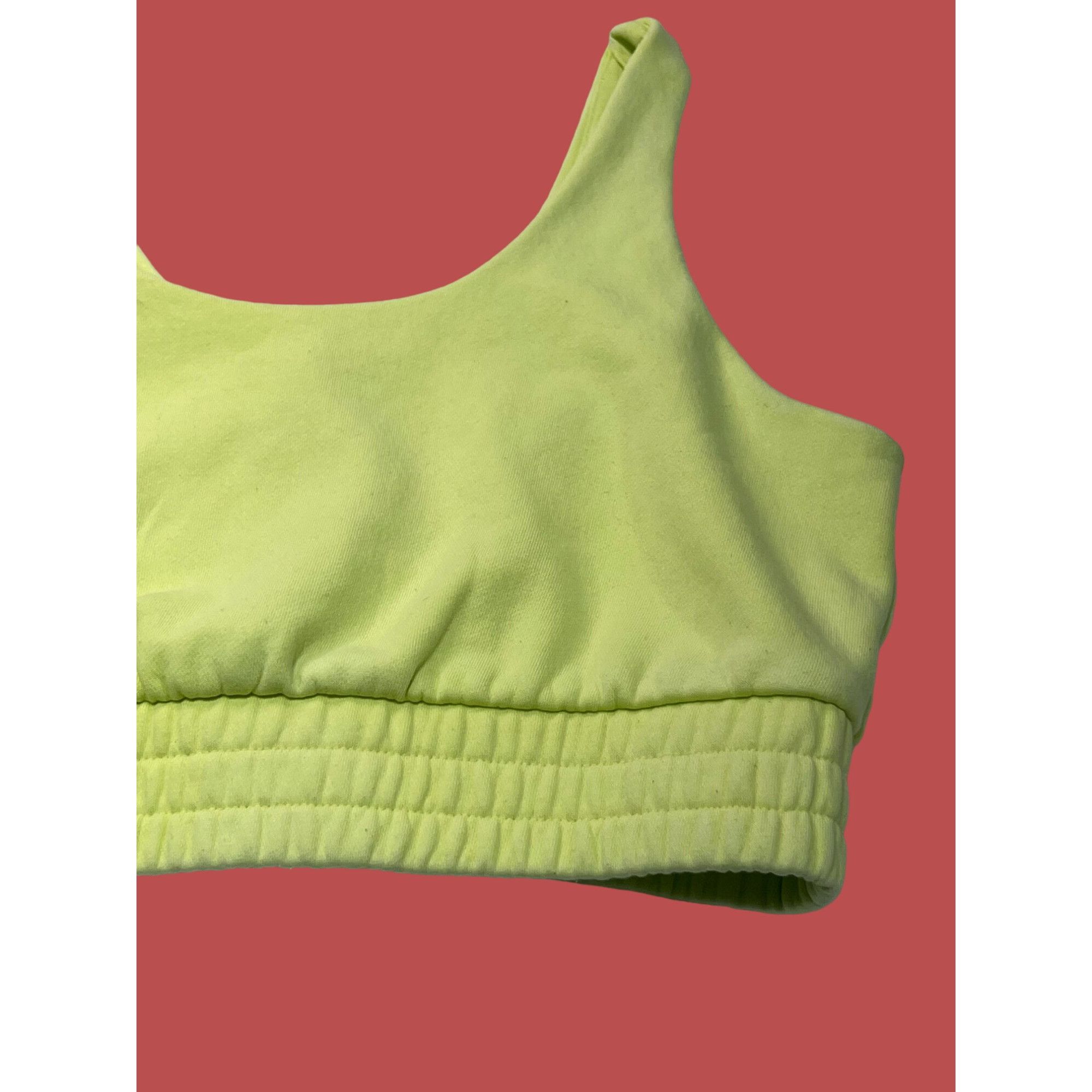 Other Wild Fable - Women's Light Support Sports Bra - Lemon Yellow Size ONE SIZE - 7 Thumbnail