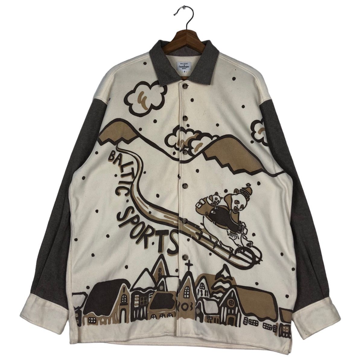 Vintage 🔥Vintage Jean Charles de Castelbajac Sport Big Logo Shirt Size US M / EU 48-50 / 2 - 1 Thumbnail
