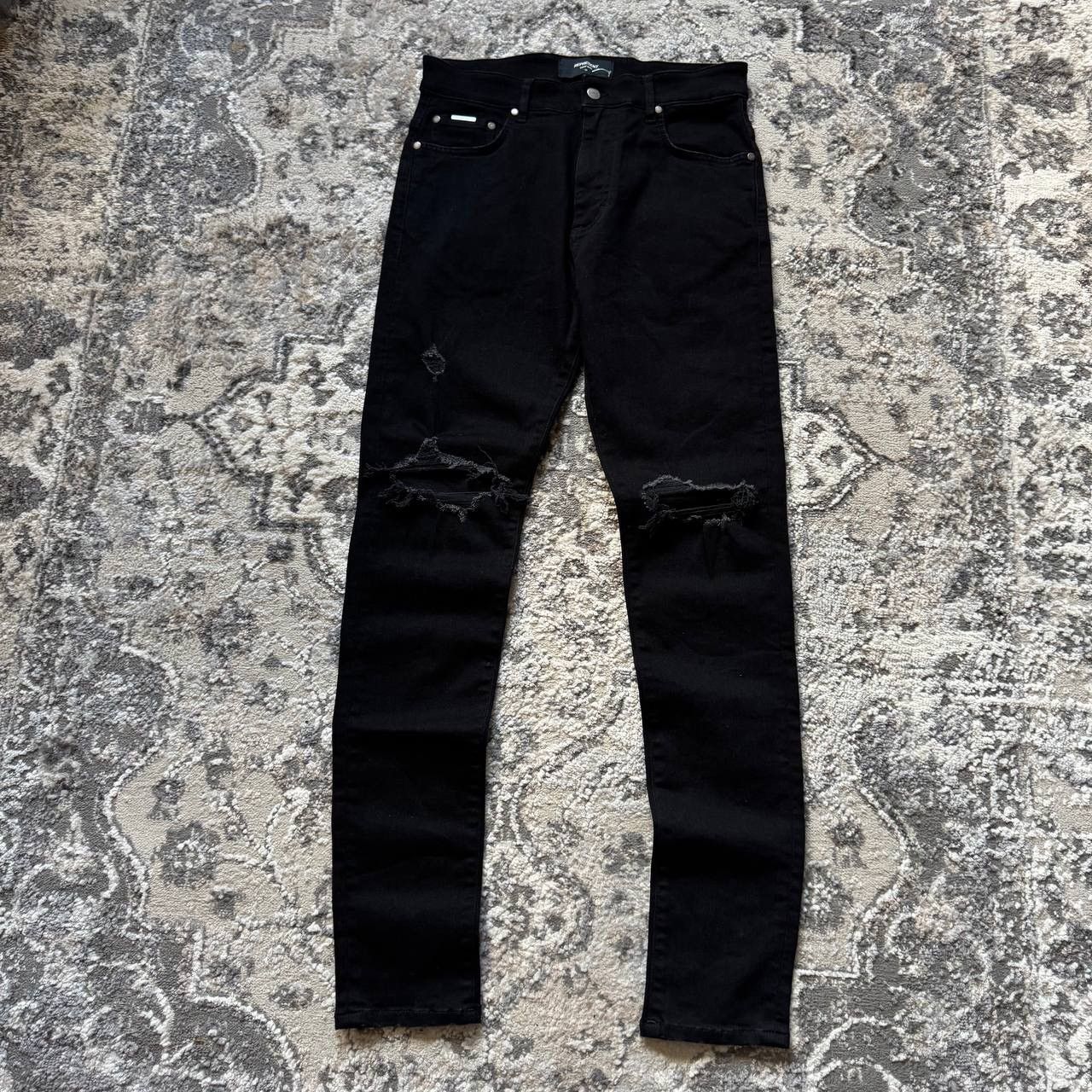 Represent Clo. Represent Destroyer Distressed Slim Fit Denim Jeans Size US 32 / EU 48 - 2 Thumbnail