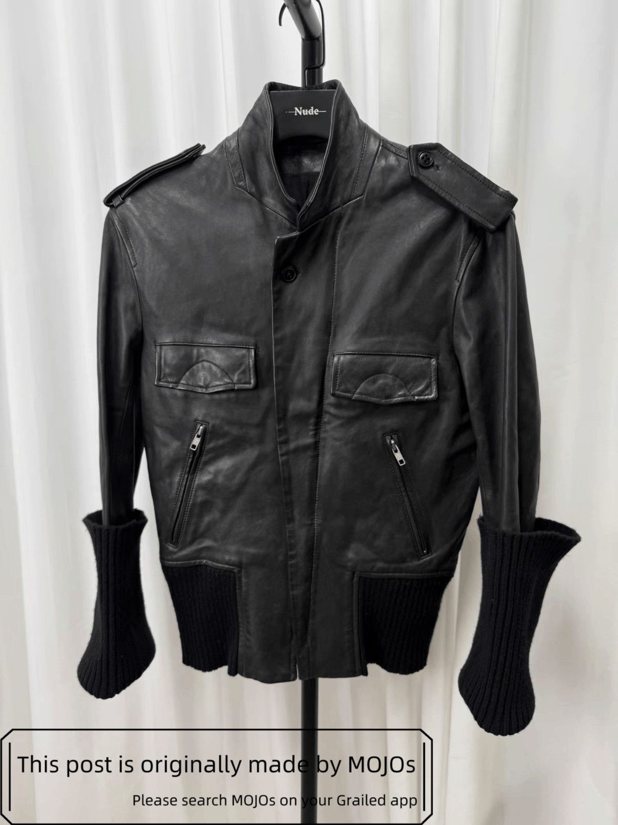 Ann Demeulemeester FW02 Ann Demeulemeester Distressed Sheepskin