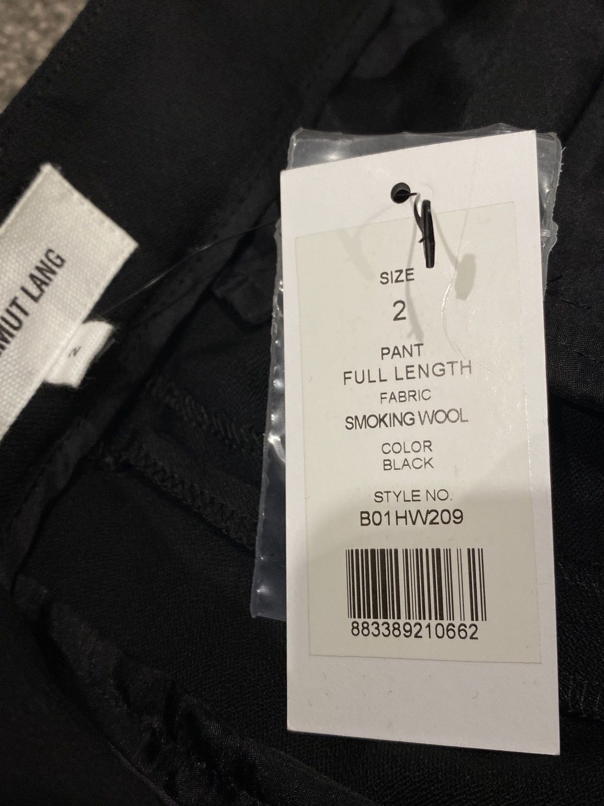 Helmut Lang Helmet Lang Smoking Wool Black Pants Size 26" / US 2 / IT 38 - 2 Thumbnail